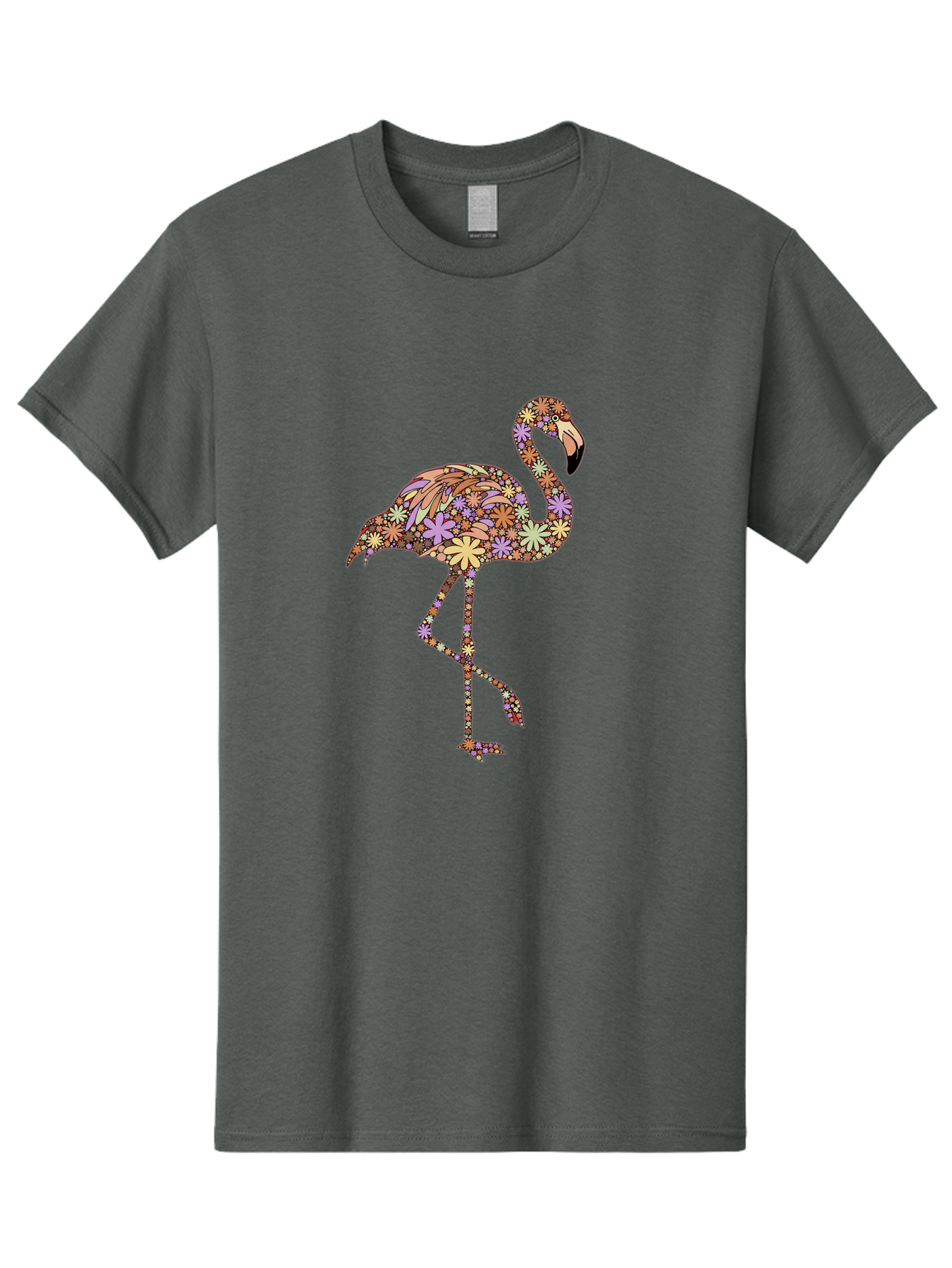 Floral-Flamingo Men'S Graphic Tee, 100% Cotton, Comfortable Casual Summer Wear, Machine Washable, Vintage Camera, Old Camera, Antique Camera, Black Camera, Classic Photography, Photography Equipment, Nostalgic Device, Film Camera, Camera Art Bak611