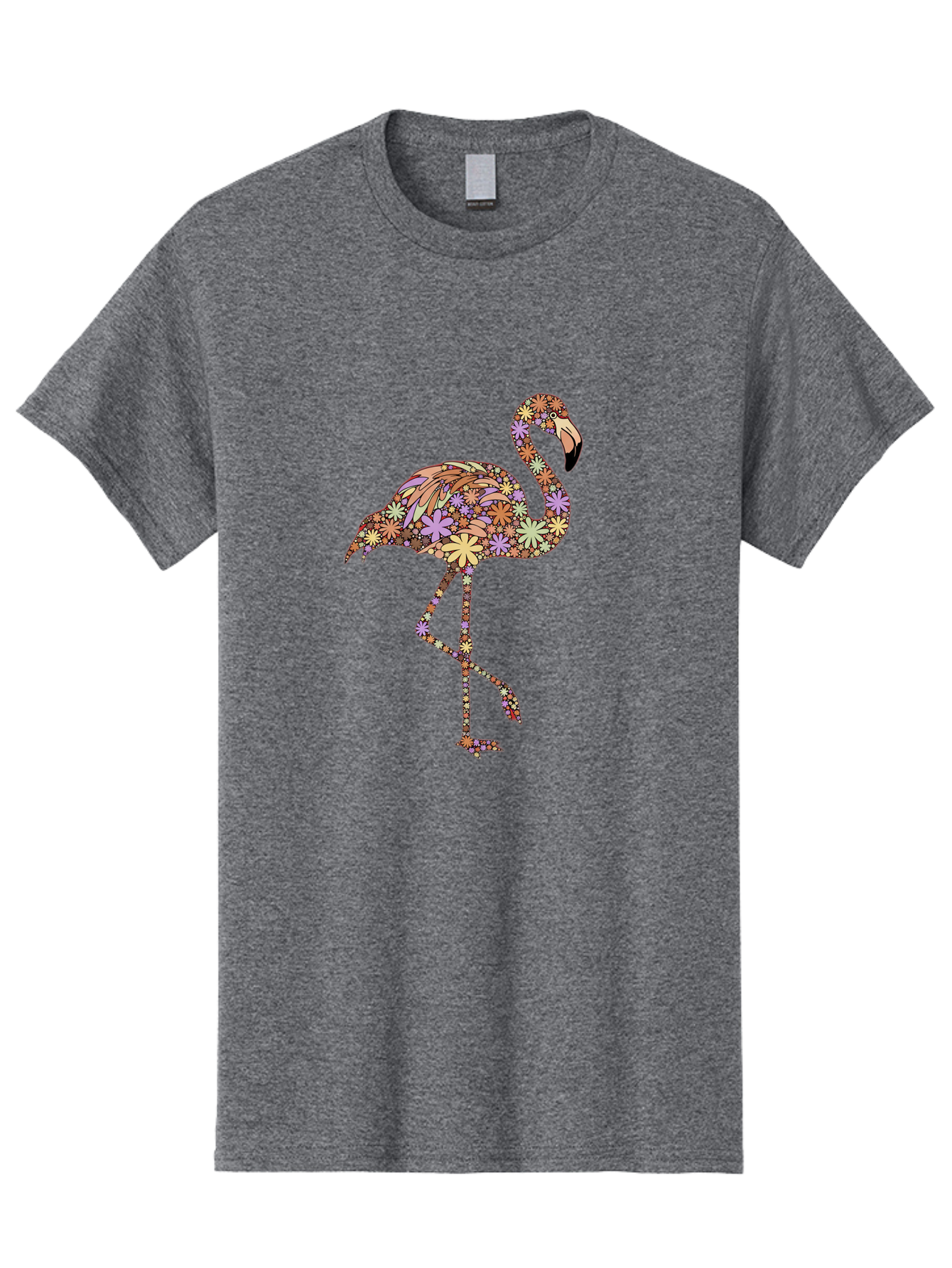 Floral-Flamingo Men'S Graphic Tee, 100% Cotton, Comfortable Casual Summer Wear, Machine Washable, Vintage Camera, Old Camera, Antique Camera, Black Camera, Classic Photography, Photography Equipment, Nostalgic Device, Film Camera, Camera Art Bak611