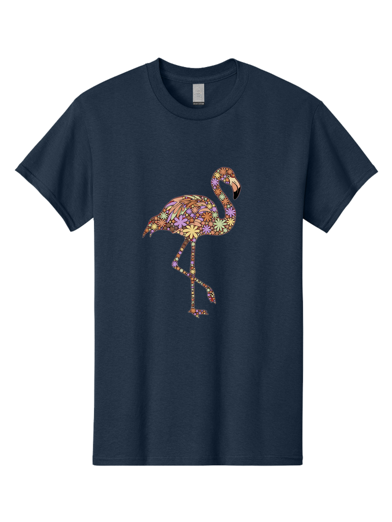 Floral-Flamingo Men'S Graphic Tee, 100% Cotton, Comfortable Casual Summer Wear, Machine Washable, Vintage Camera, Old Camera, Antique Camera, Black Camera, Classic Photography, Photography Equipment, Nostalgic Device, Film Camera, Camera Art Bak611