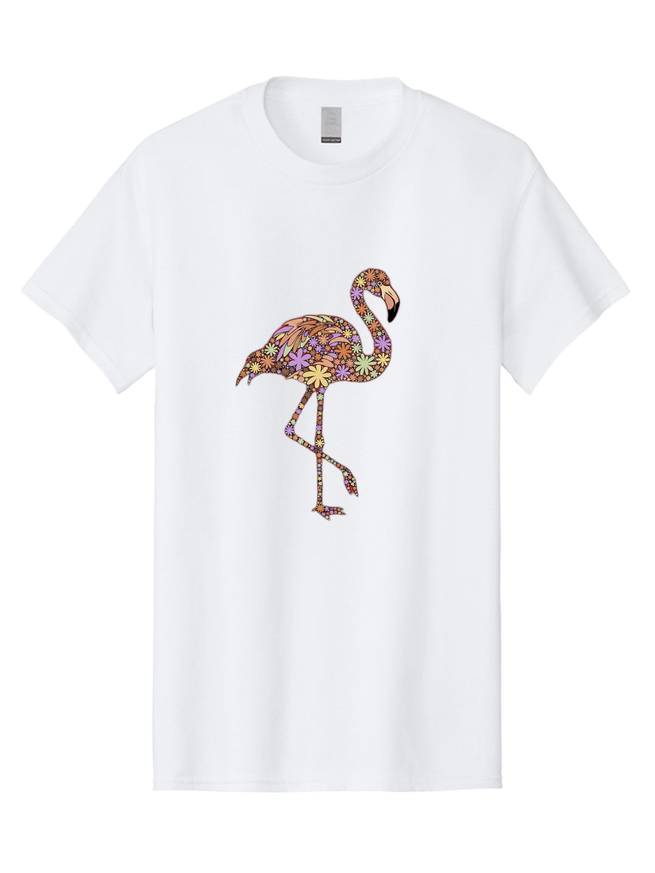 Floral-Flamingo Men'S Graphic Tee, 100% Cotton, Comfortable Casual Summer Wear, Machine Washable, Vintage Camera, Old Camera, Antique Camera, Black Camera, Classic Photography, Photography Equipment, Nostalgic Device, Film Camera, Camera Art Bak611