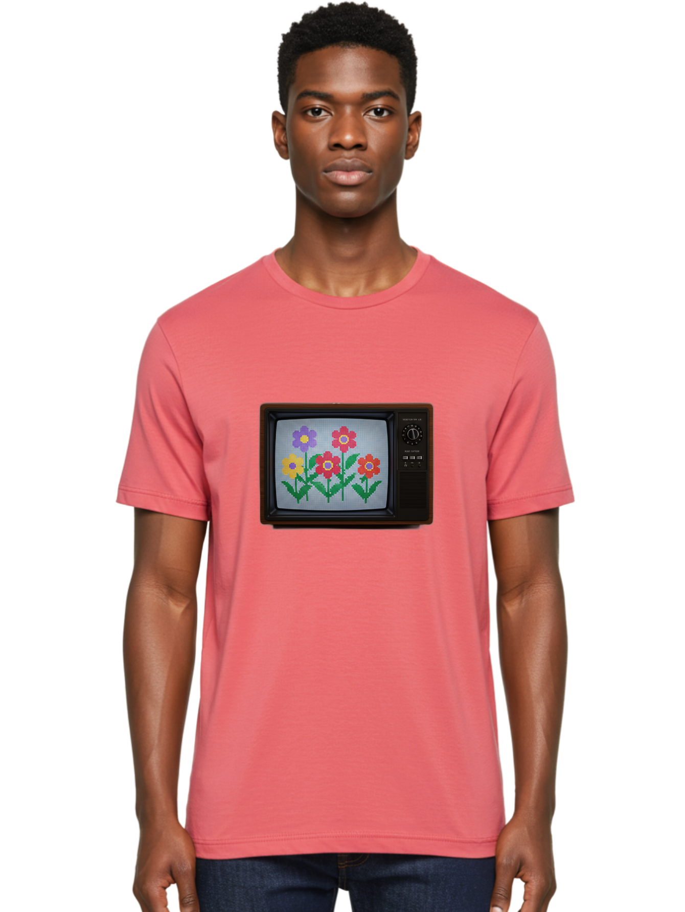 Flowers-Tv Men'S Graphic Tee, 100% Cotton, Comfortable Casual Summer Wear, Machine Washable, Vintage Camera, Old Camera, Antique Camera, Black Camera, Classic Photography, Photography Equipment, Nostalgic Device, Film Camera, Camera Art Bak613