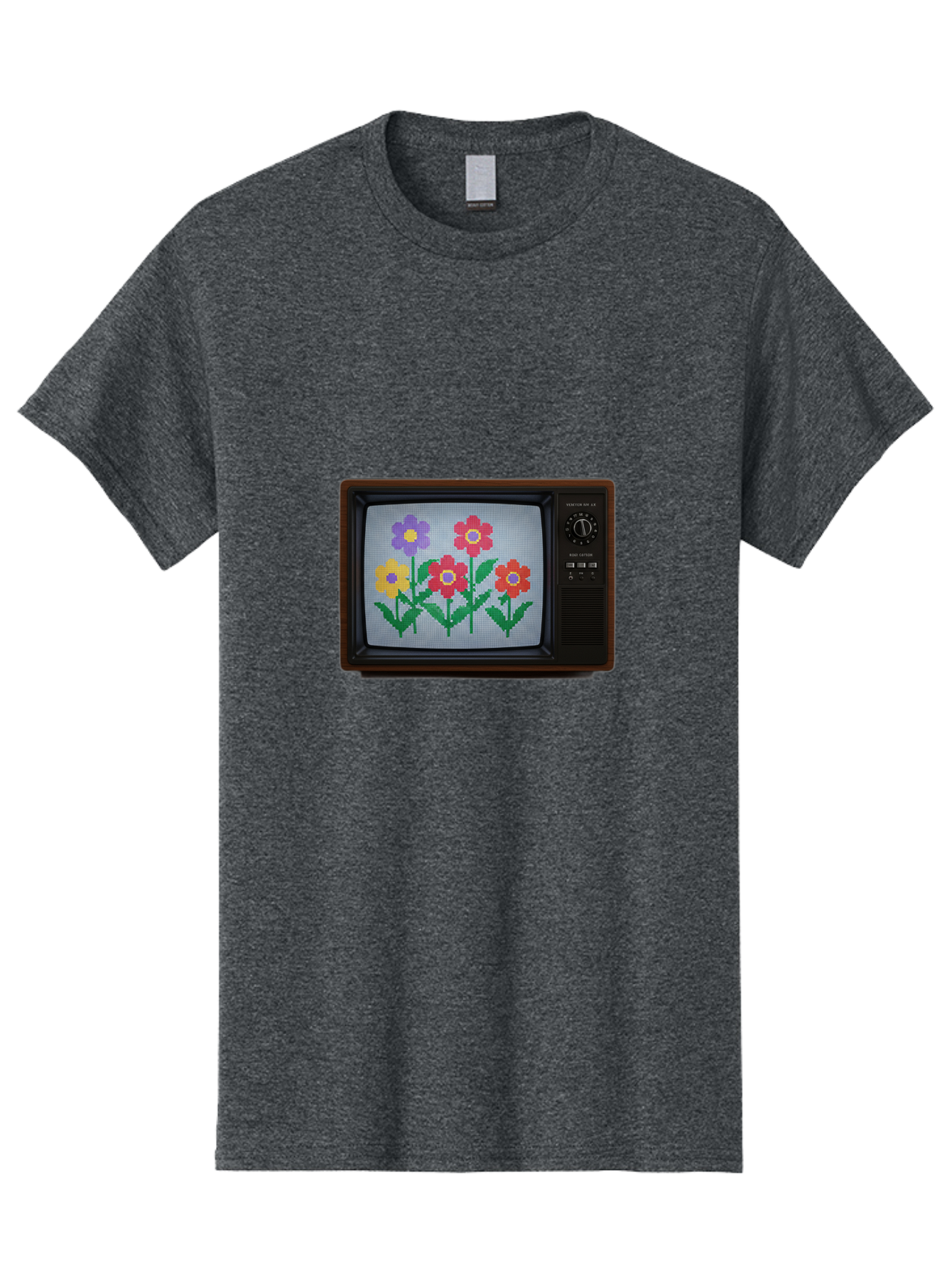 Flowers-Tv Men'S Graphic Tee, 100% Cotton, Comfortable Casual Summer Wear, Machine Washable, Vintage Camera, Old Camera, Antique Camera, Black Camera, Classic Photography, Photography Equipment, Nostalgic Device, Film Camera, Camera Art Bak613