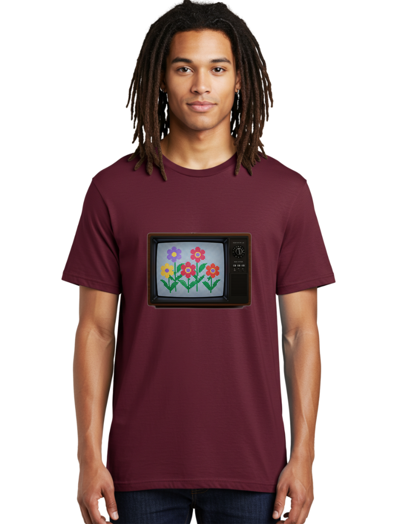 Flowers-Tv Men'S Graphic Tee, 100% Cotton, Comfortable Casual Summer Wear, Machine Washable, Vintage Camera, Old Camera, Antique Camera, Black Camera, Classic Photography, Photography Equipment, Nostalgic Device, Film Camera, Camera Art Bak613
