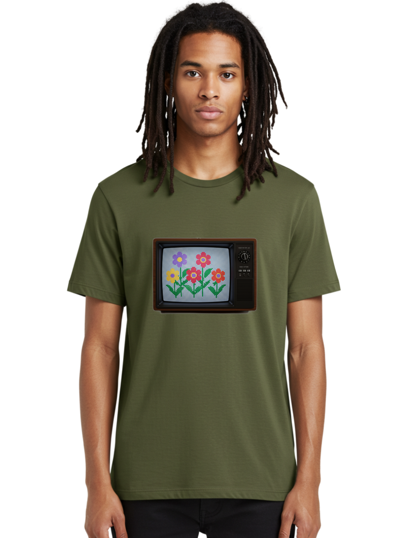 Flowers-Tv Men'S Graphic Tee, 100% Cotton, Comfortable Casual Summer Wear, Machine Washable, Vintage Camera, Old Camera, Antique Camera, Black Camera, Classic Photography, Photography Equipment, Nostalgic Device, Film Camera, Camera Art Bak613