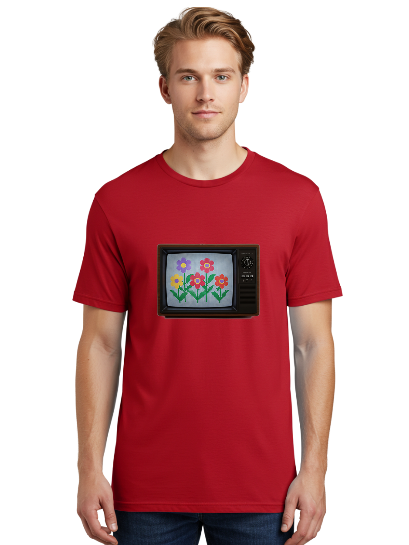 Flowers-Tv Men'S Graphic Tee, 100% Cotton, Comfortable Casual Summer Wear, Machine Washable, Vintage Camera, Old Camera, Antique Camera, Black Camera, Classic Photography, Photography Equipment, Nostalgic Device, Film Camera, Camera Art Bak613