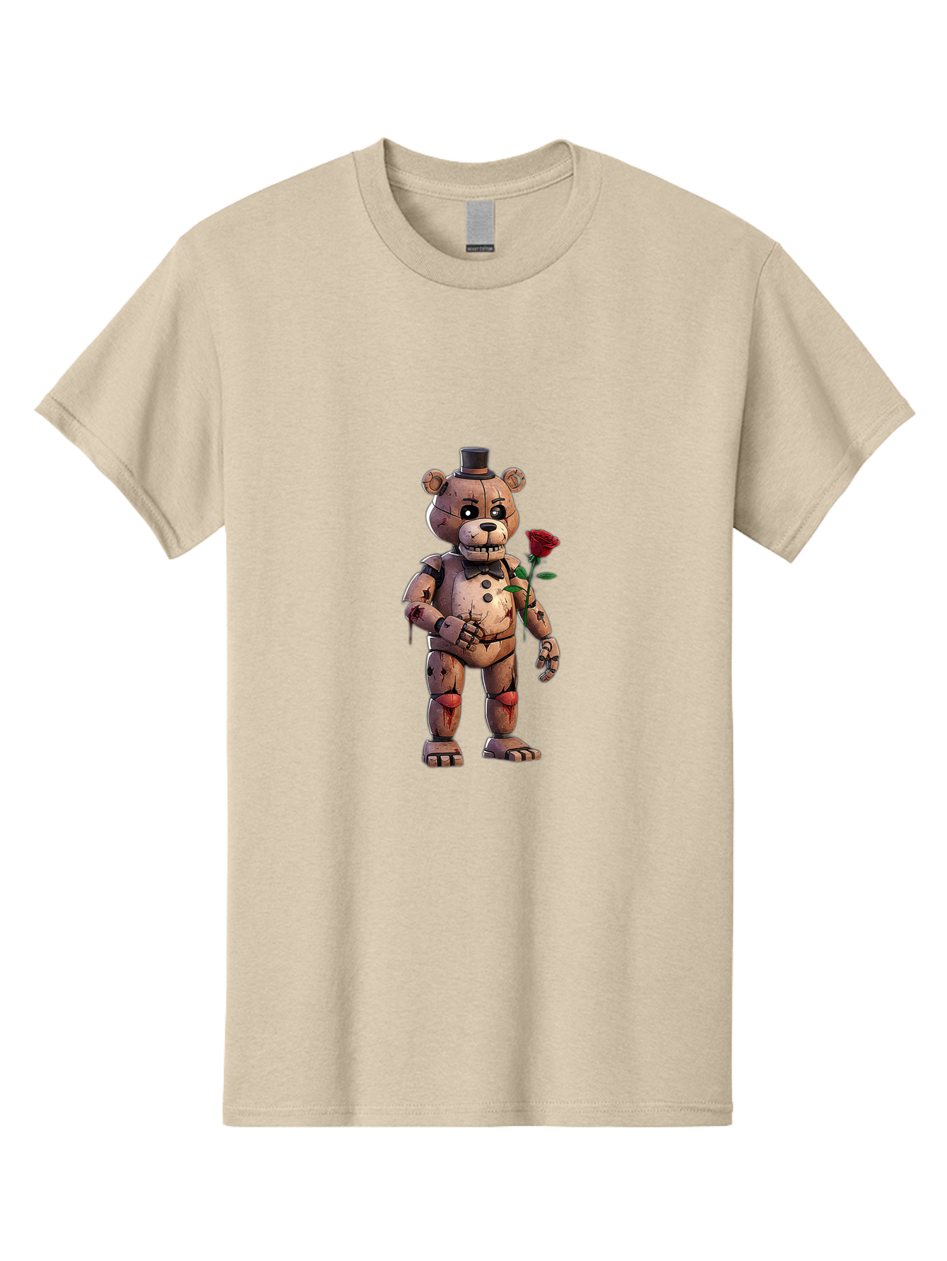 Fnaf-Golden-Freddy Men'S Graphic Tee, 100% Cotton, Comfortable Casual Summer Wear, Machine Washable, Vintage Camera, Old Camera, Antique Camera, Black Camera, Classic Photography, Photography Equipment, Nostalgic Device, Film Camera, Bak618