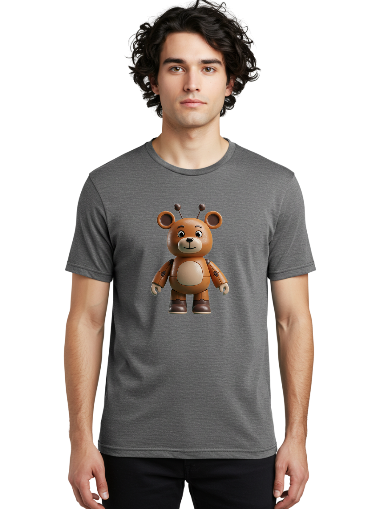 Fnaf-Teddy-Bear Men'S Graphic Tee, 100% Cotton, Comfortable Casual Summer Wear, Machine Washable, Vintage Camera, Old Camera, Antique Camera, Black Camera, Classic Photography, Photography Equipment, Nostalgic Device, Film Camera, Camera Art Bak619