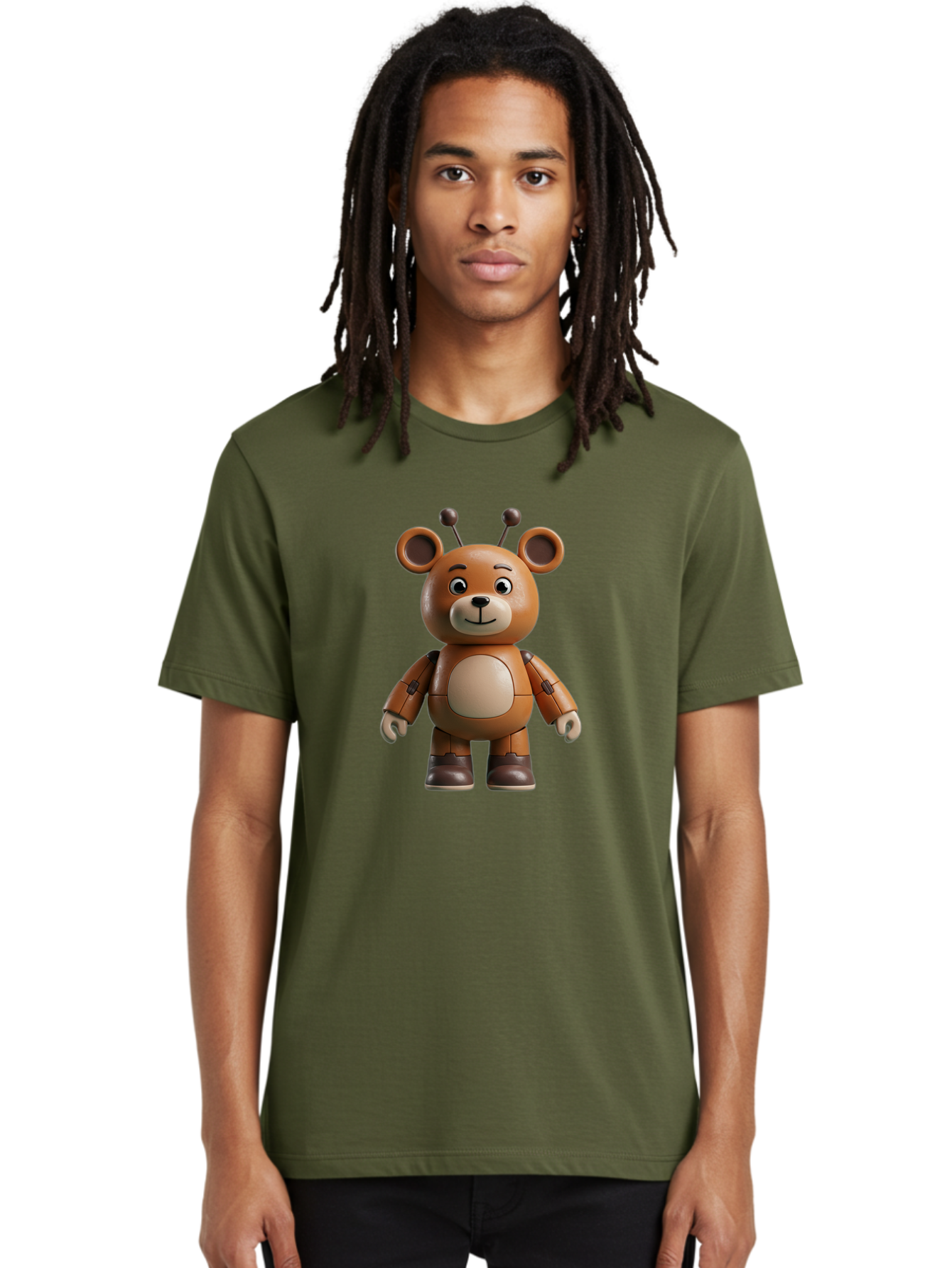 Fnaf-Teddy-Bear Men'S Graphic Tee, 100% Cotton, Comfortable Casual Summer Wear, Machine Washable, Vintage Camera, Old Camera, Antique Camera, Black Camera, Classic Photography, Photography Equipment, Nostalgic Device, Film Camera, Camera Art Bak619