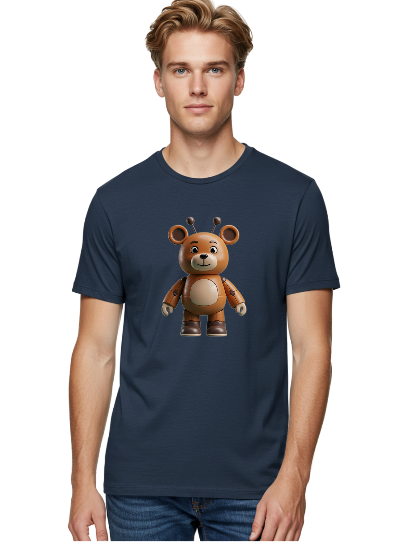 Fnaf-Teddy-Bear Men'S Graphic Tee, 100% Cotton, Comfortable Casual Summer Wear, Machine Washable, Vintage Camera, Old Camera, Antique Camera, Black Camera, Classic Photography, Photography Equipment, Nostalgic Device, Film Camera, Camera Art Bak619