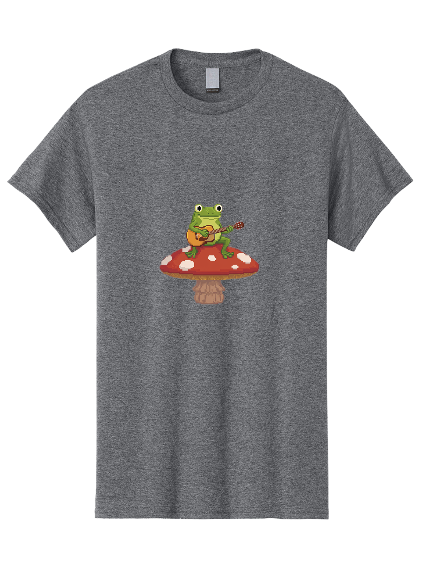 Frog-On-Mushroom-Playing-Guitar Men'S Graphic Tee, 100% Cotton, Comfortable Casual Summer Wear, Machine Washable, Vintage Camera, Old Camera, Antique Camera, Black Camera, Classic Photography, Photography Equipment, Nostalgic Device, Bak634