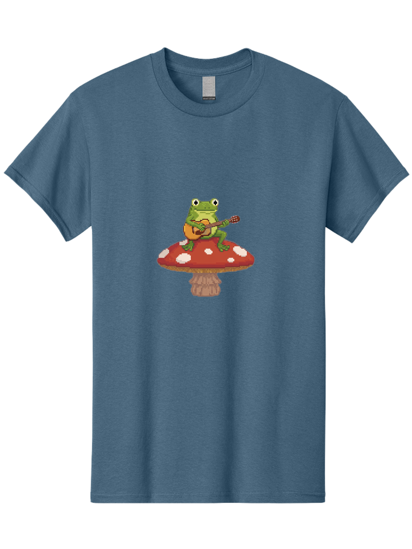 Frog-On-Mushroom-Playing-Guitar Men'S Graphic Tee, 100% Cotton, Comfortable Casual Summer Wear, Machine Washable, Vintage Camera, Old Camera, Antique Camera, Black Camera, Classic Photography, Photography Equipment, Nostalgic Device, Bak634