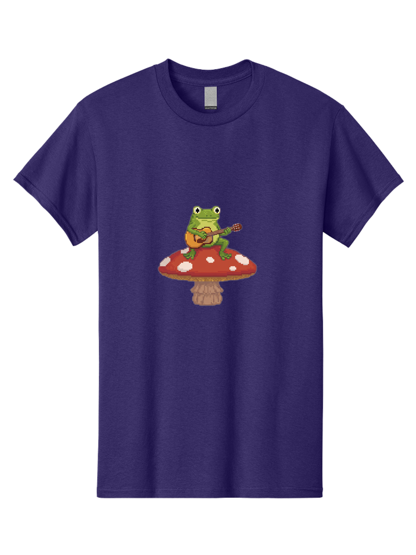 Frog-On-Mushroom-Playing-Guitar Men'S Graphic Tee, 100% Cotton, Comfortable Casual Summer Wear, Machine Washable, Vintage Camera, Old Camera, Antique Camera, Black Camera, Classic Photography, Photography Equipment, Nostalgic Device, Bak634
