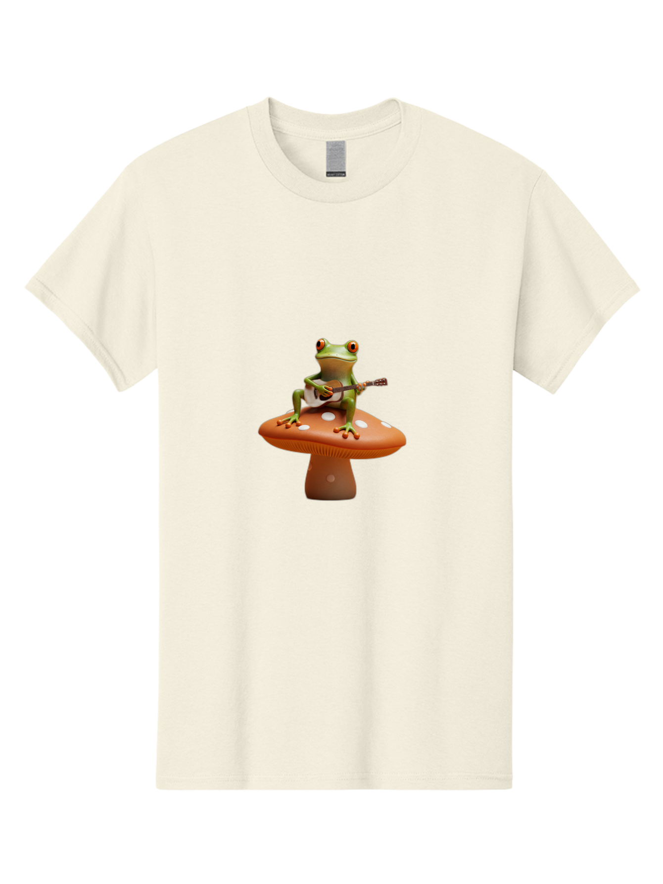 Frog-On-Mushroom-With-Guitar Men'S Graphic Tee, 100% Cotton, Comfortable Casual Summer Wear, Machine Washable, Vintage Camera, Old Camera, Antique Camera, Black Camera, Classic Photography, Photography Equipment, Nostalgic Device, Film Camera, Bak635