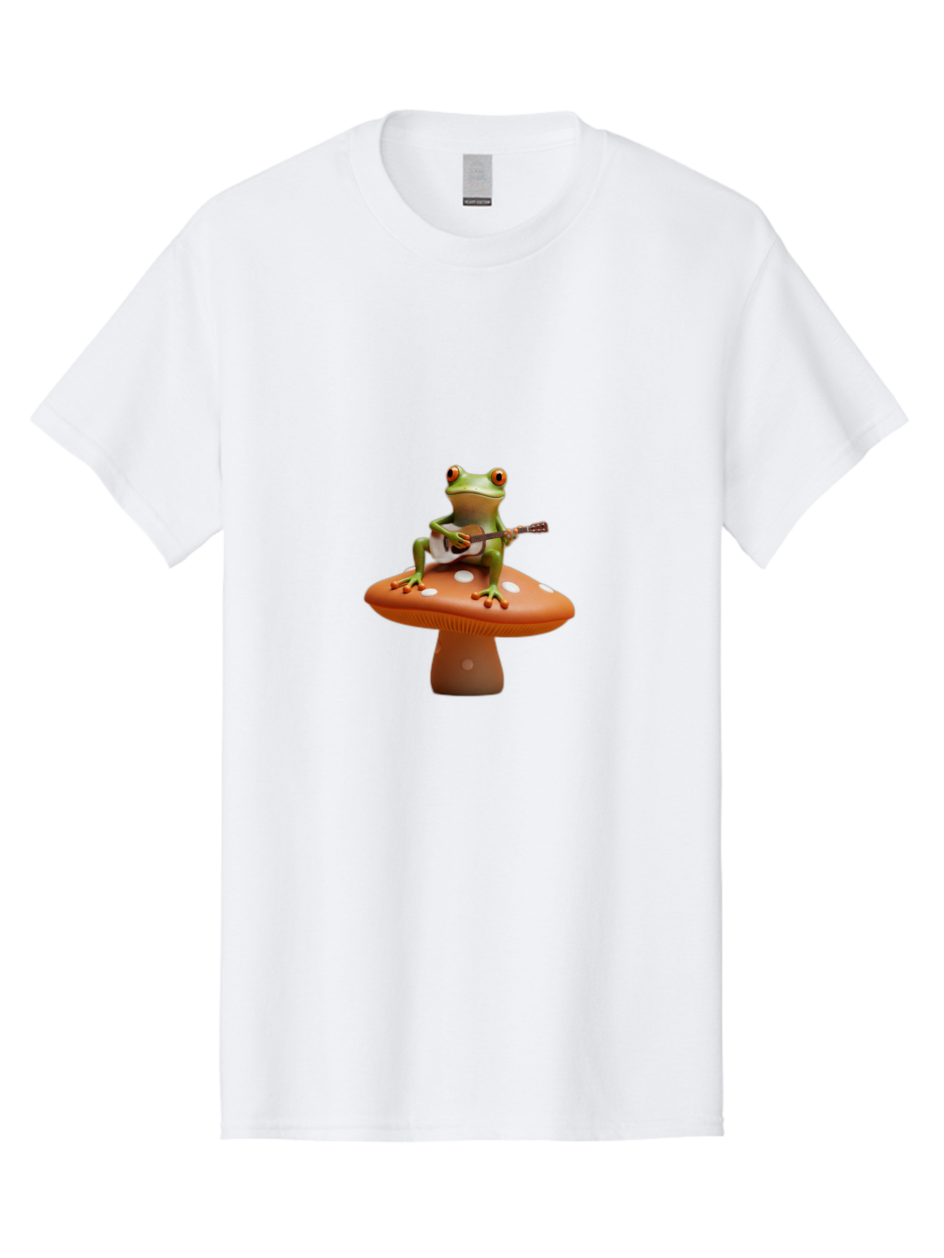 Frog-On-Mushroom-With-Guitar Men'S Graphic Tee, 100% Cotton, Comfortable Casual Summer Wear, Machine Washable, Vintage Camera, Old Camera, Antique Camera, Black Camera, Classic Photography, Photography Equipment, Nostalgic Device, Film Camera, Bak635