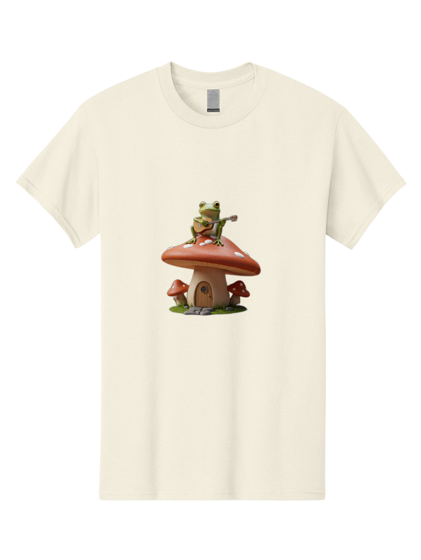 Frog-Playing-Guitar-On-Mushroom Men'S Graphic Tee, 100% Cotton, Comfortable Casual Summer Wear, Machine Washable, Vintage Camera, Old Camera, Antique Camera, Black Camera, Classic Photography, Photography Equipment, Nostalgic Device, Bak638