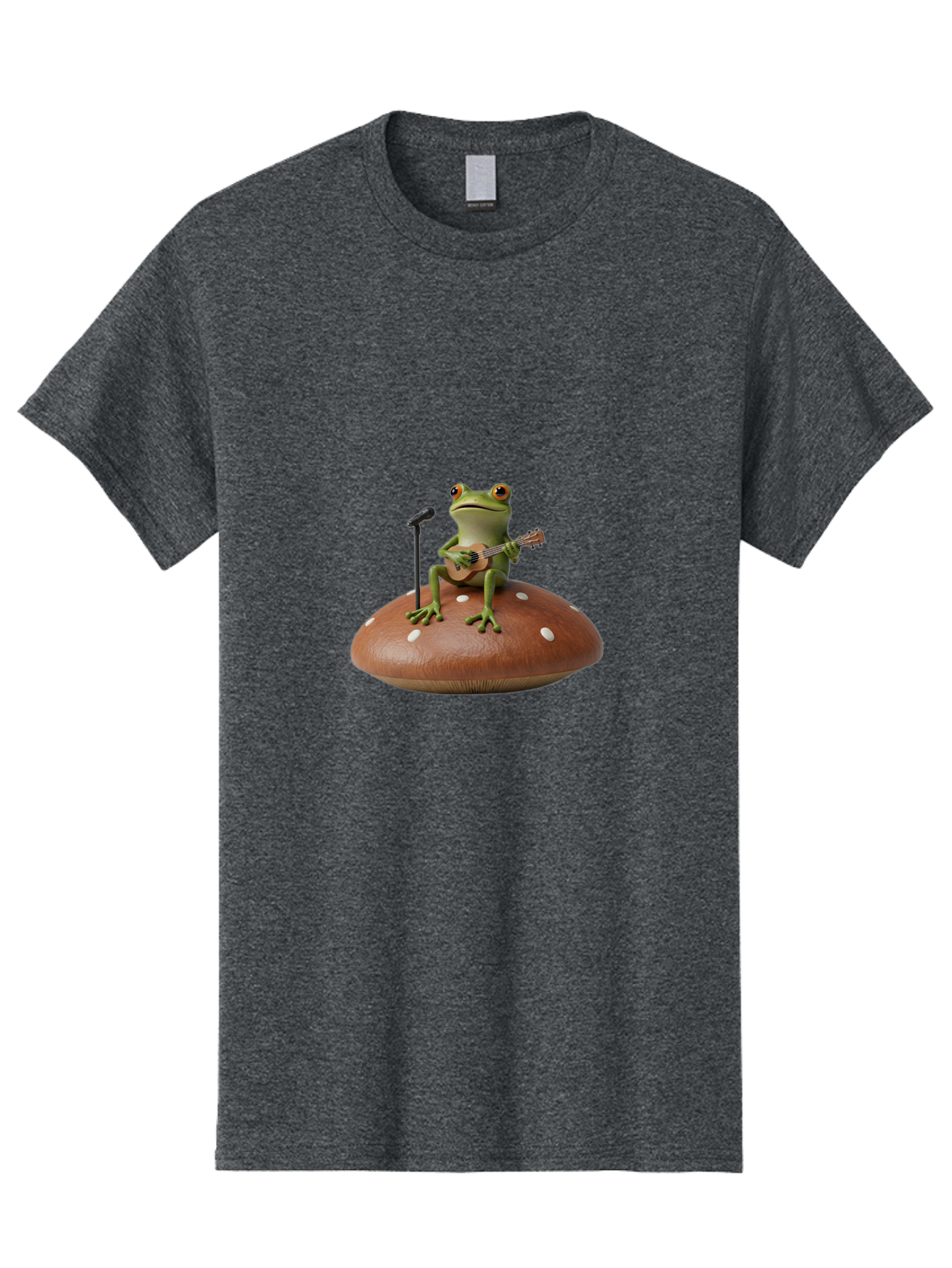 Frog-Playing-Ukulele Men'S Graphic Tee, 100% Cotton, Comfortable Casual Summer Wear, Machine Washable, Vintage Camera, Old Camera, Antique Camera, Black Camera, Classic Photography, Photography Equipment, Nostalgic Device, Film Camera, Bak641