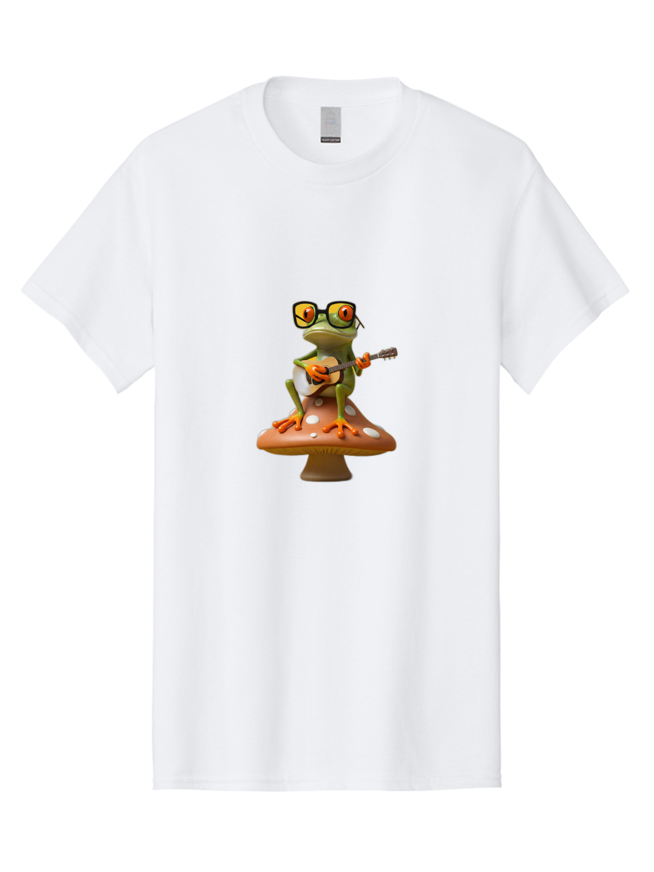 Frog-With-Guitar-1 Men'S Graphic Tee, 100% Cotton, Comfortable Casual Summer Wear, Machine Washable, Vintage Camera, Old Camera, Antique Camera, Black Camera, Classic Photography, Photography Equipment, Nostalgic Device, Film Camera, Bak642