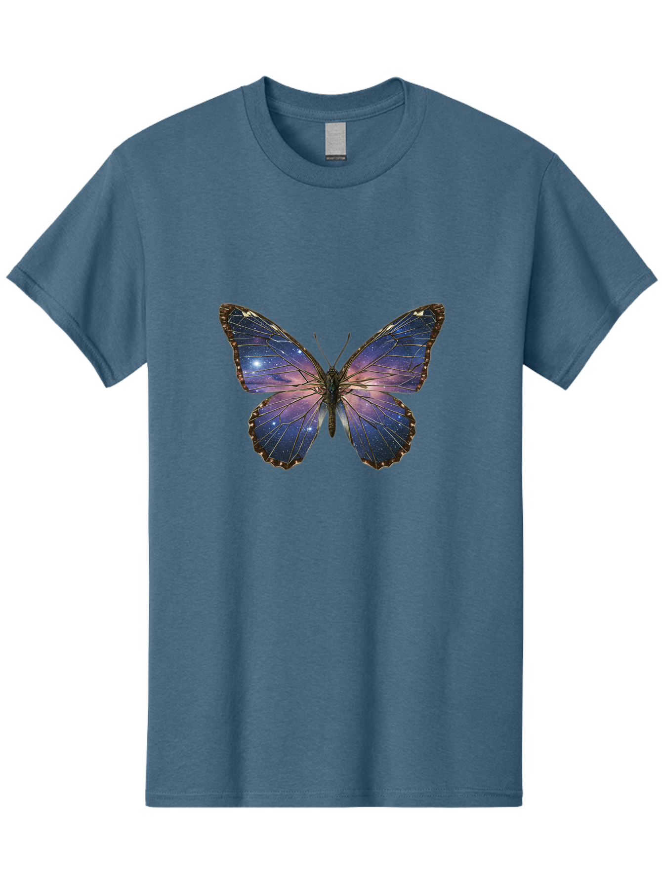 Galaxy-Butterfly Men'S Graphic Tee, 100% Cotton, Comfortable Casual Summer Wear, Machine Washable, Vintage Camera, Old Camera, Antique Camera, Black Camera, Classic Photography, Photography Equipment, Nostalgic Device, Film Camera, Camera Art Bak645