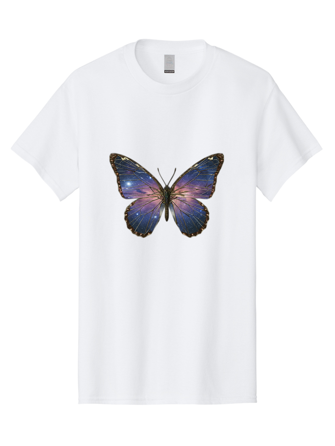 Galaxy-Butterfly Men'S Graphic Tee, 100% Cotton, Comfortable Casual Summer Wear, Machine Washable, Vintage Camera, Old Camera, Antique Camera, Black Camera, Classic Photography, Photography Equipment, Nostalgic Device, Film Camera, Camera Art Bak645