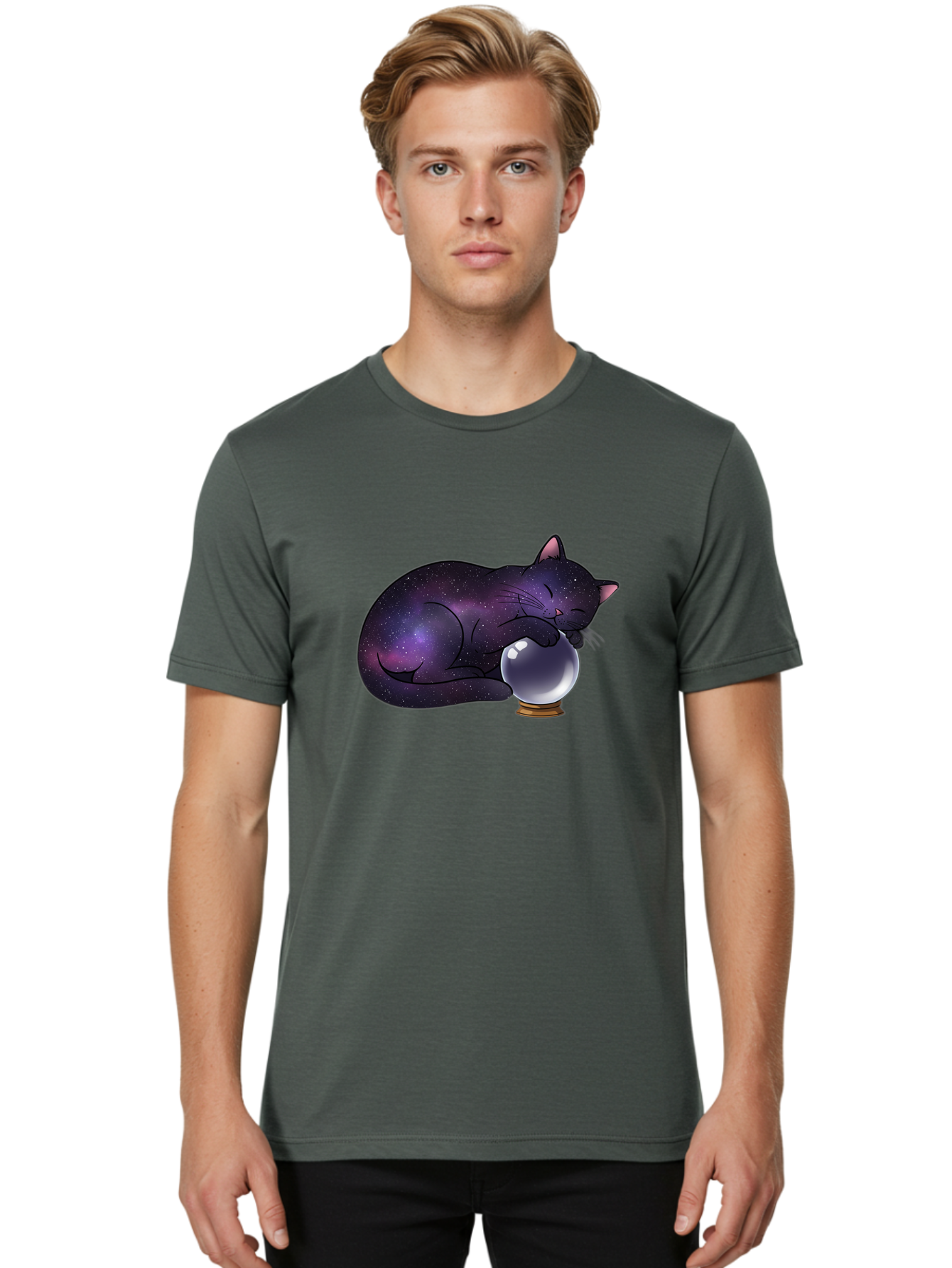 Galaxy-Cat Men'S Graphic Tee, 100% Cotton, Comfortable Casual Summer Wear, Machine Washable, Vintage Camera, Old Camera, Antique Camera, Black Camera, Classic Photography, Photography Equipment, Nostalgic Device, Film Camera, Camera Art Bak646