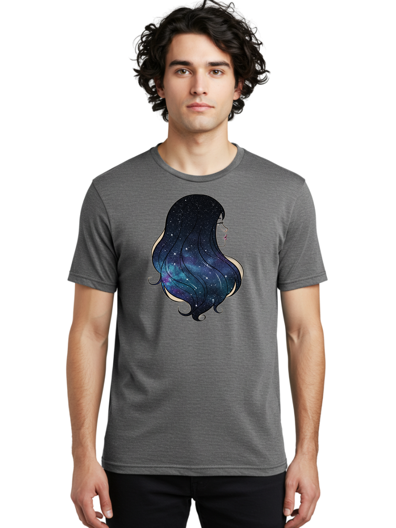 Galaxy-Hair Men'S Graphic Tee, 100% Cotton, Comfortable Casual Summer Wear, Machine Washable, Vintage Camera, Old Camera, Antique Camera, Black Camera, Classic Photography, Photography Equipment, Nostalgic Device, Film Camera, Camera Art Bak650