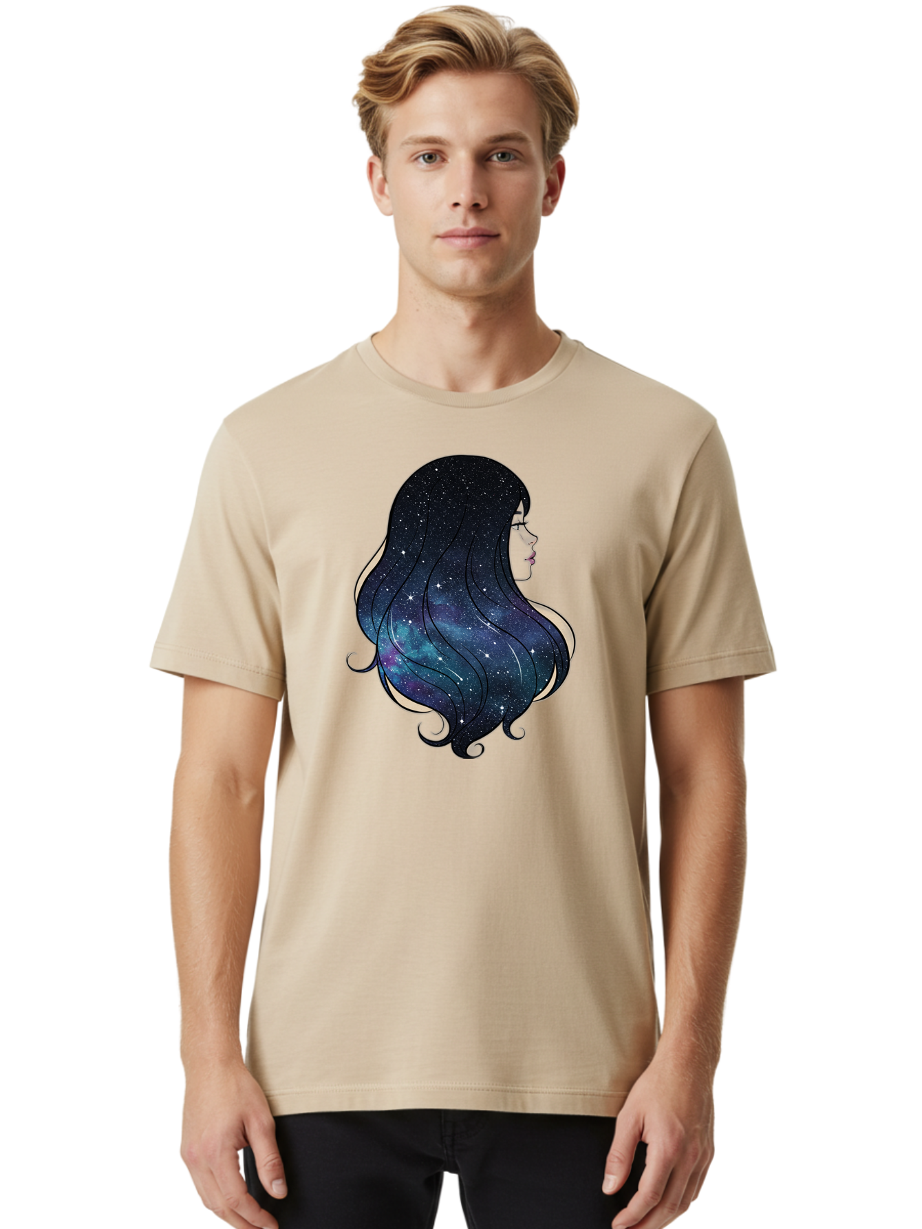 Galaxy-Hair Men'S Graphic Tee, 100% Cotton, Comfortable Casual Summer Wear, Machine Washable, Vintage Camera, Old Camera, Antique Camera, Black Camera, Classic Photography, Photography Equipment, Nostalgic Device, Film Camera, Camera Art Bak650