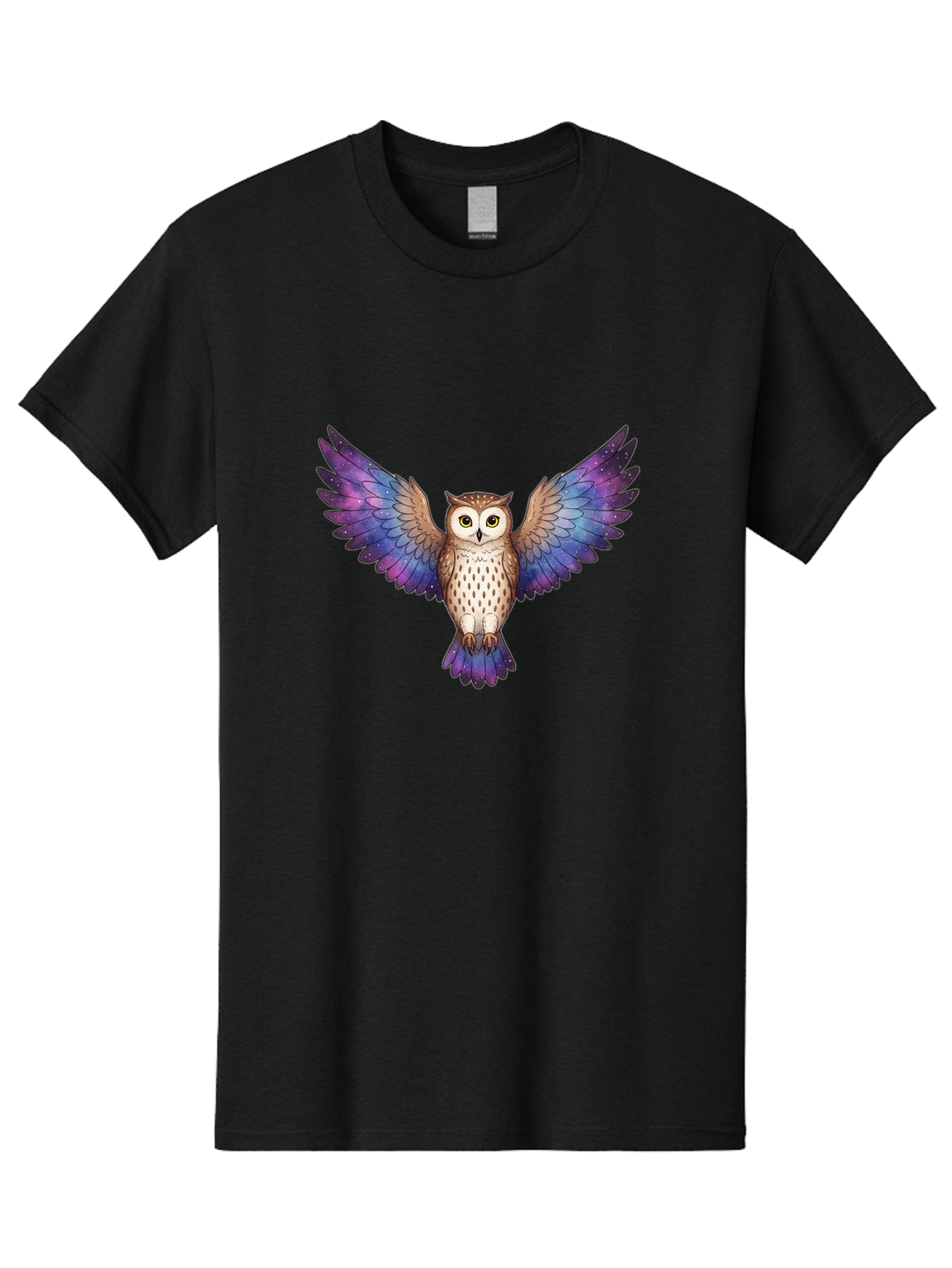 Galaxy-Owl-1 Men'S Graphic Tee, 100% Cotton, Comfortable Casual Summer Wear, Machine Washable, Vintage Camera, Old Camera, Antique Camera, Black Camera, Classic Photography, Photography Equipment, Nostalgic Device, Film Camera, Camera Art Bak653