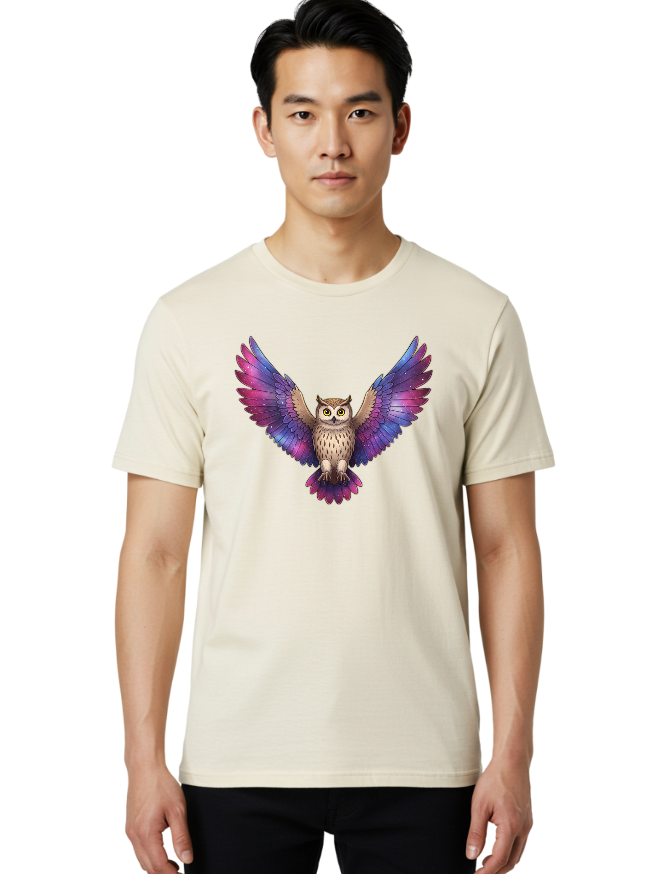Galaxy-Owl Men'S Graphic Tee, 100% Cotton, Comfortable Casual Summer Wear, Machine Washable, Vintage Camera, Old Camera, Antique Camera, Black Camera, Classic Photography, Photography Equipment, Nostalgic Device, Film Camera, Camera Art Bak654