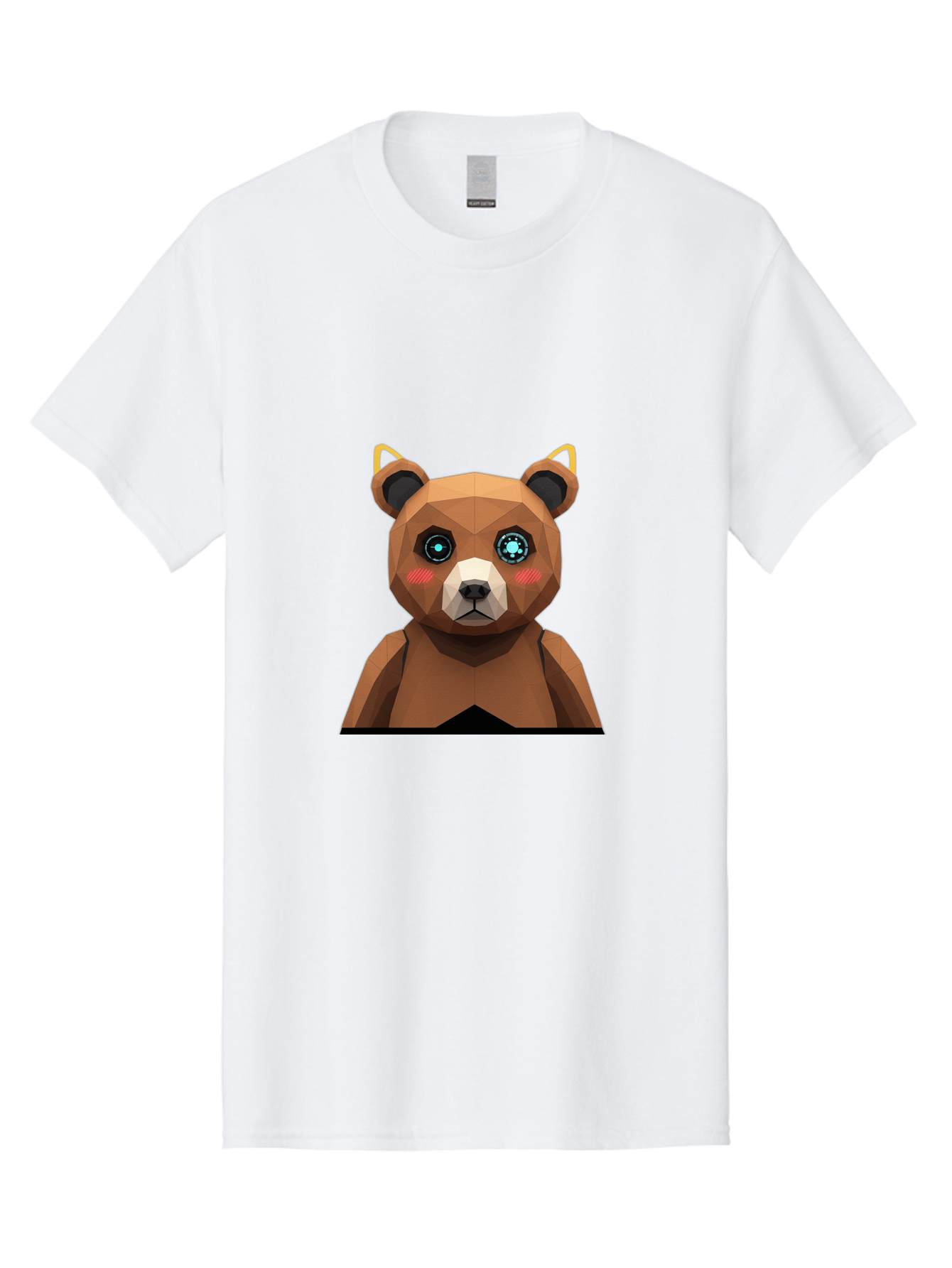 Geometric-Bear Men'S Graphic Tee, 100% Cotton, Comfortable Casual Summer Wear, Machine Washable, Vintage Camera, Old Camera, Antique Camera, Black Camera, Classic Photography, Photography Equipment, Nostalgic Device, Film Camera, Camera Art Bak658