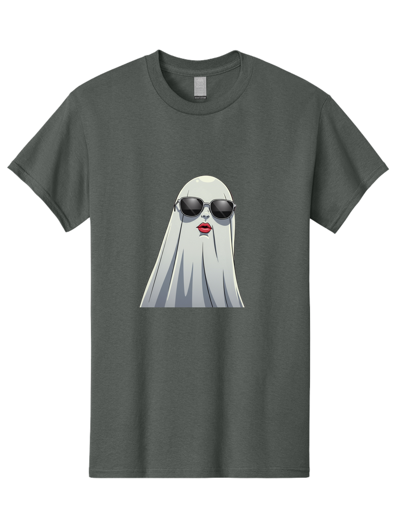 Ghost-In-Sunglasses Men'S Graphic Tee, 100% Cotton, Comfortable Casual Summer Wear, Machine Washable, Vintage Camera, Old Camera, Antique Camera, Black Camera, Classic Photography, Photography Equipment, Nostalgic Device, Film Camera, Bak667
