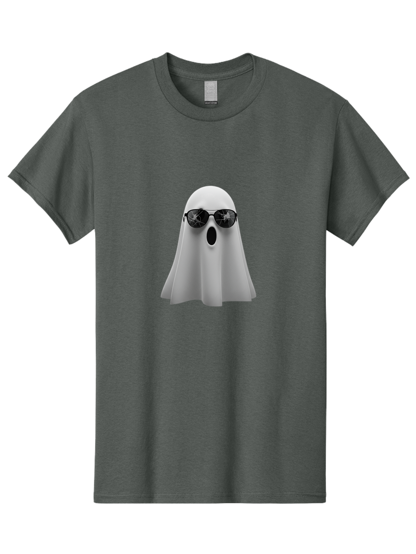 Ghost-Sunglasses-1 Men'S Graphic Tee, 100% Cotton, Comfortable Casual Summer Wear, Machine Washable, Vintage Camera, Old Camera, Antique Camera, Black Camera, Classic Photography, Photography Equipment, Nostalgic Device, Film Camera, Bak668