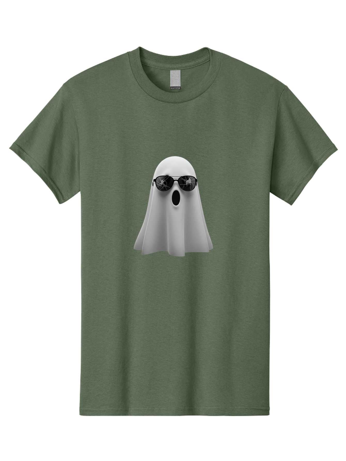 Ghost-Sunglasses-1 Men'S Graphic Tee, 100% Cotton, Comfortable Casual Summer Wear, Machine Washable, Vintage Camera, Old Camera, Antique Camera, Black Camera, Classic Photography, Photography Equipment, Nostalgic Device, Film Camera, Bak668