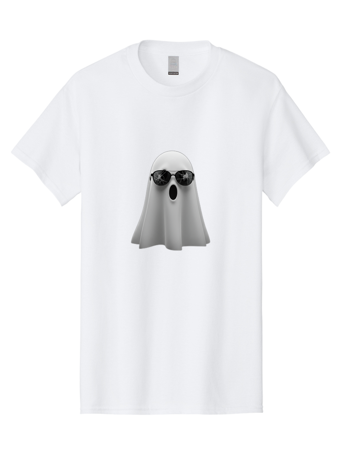 Ghost-Sunglasses-1 Men'S Graphic Tee, 100% Cotton, Comfortable Casual Summer Wear, Machine Washable, Vintage Camera, Old Camera, Antique Camera, Black Camera, Classic Photography, Photography Equipment, Nostalgic Device, Film Camera, Bak668