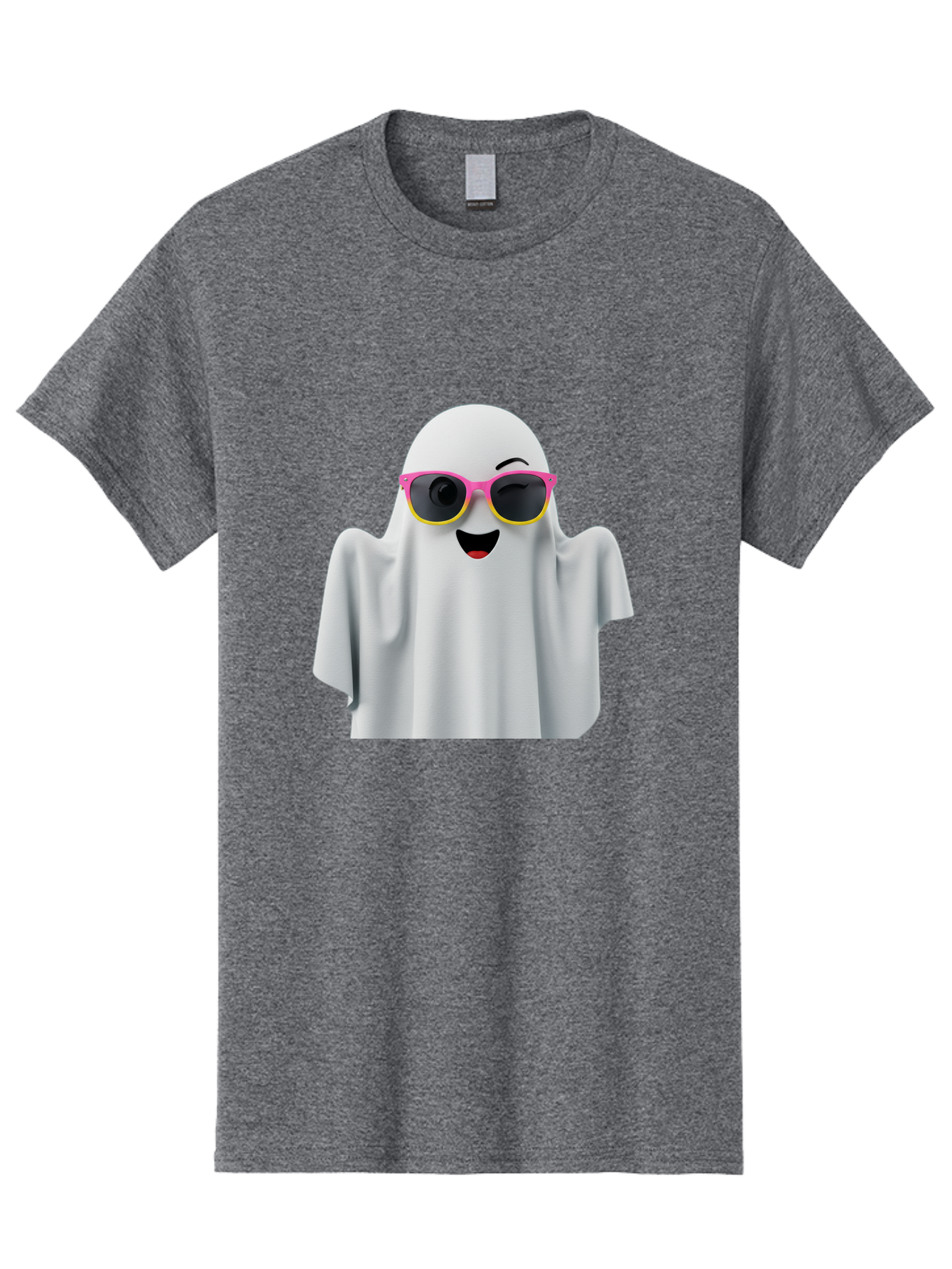 Ghost-Sunglasses Men'S Graphic Tee, 100% Cotton, Comfortable Casual Summer Wear, Machine Washable, Vintage Camera, Old Camera, Antique Camera, Black Camera, Classic Photography, Photography Equipment, Nostalgic Device, Film Camera, Camera Art Bak671