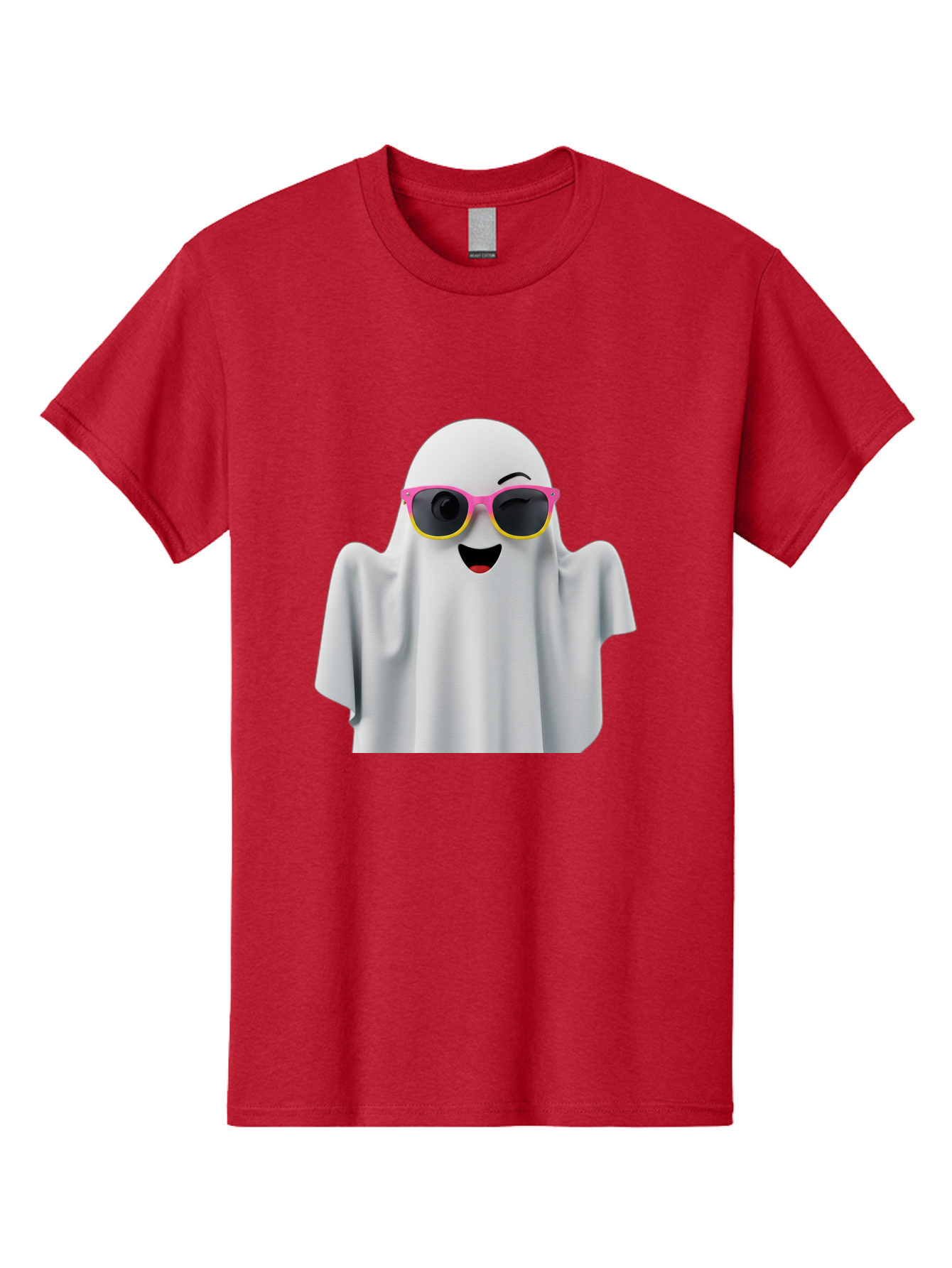 Ghost-Sunglasses Men'S Graphic Tee, 100% Cotton, Comfortable Casual Summer Wear, Machine Washable, Vintage Camera, Old Camera, Antique Camera, Black Camera, Classic Photography, Photography Equipment, Nostalgic Device, Film Camera, Camera Art Bak671