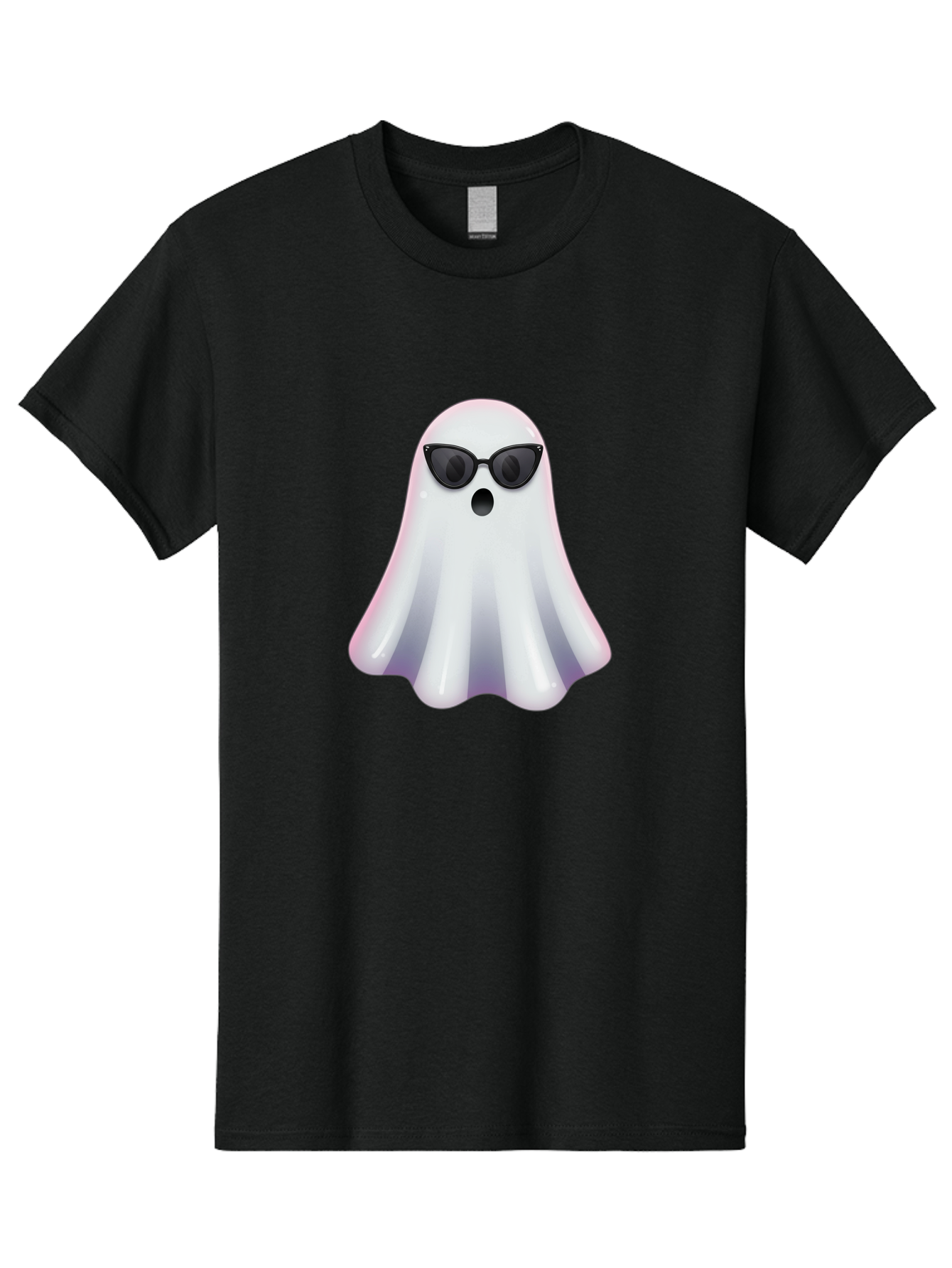 Ghost-Wearing-Sunglasses-1 Men'S Graphic Tee, 100% Cotton, Comfortable Casual Summer Wear, Machine Washable, Vintage Camera, Old Camera, Antique Camera, Black Camera, Classic Photography, Photography Equipment, Nostalgic Device, Film Camera, Bak673