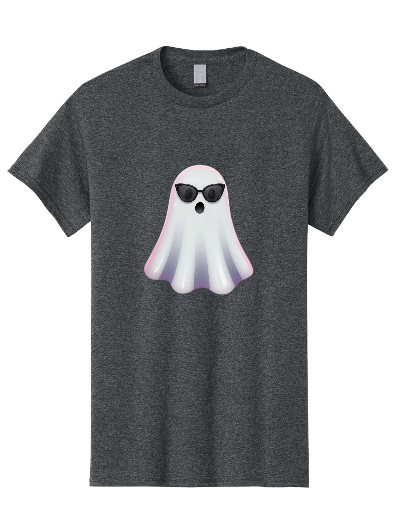 Ghost-Wearing-Sunglasses-1 Men'S Graphic Tee, 100% Cotton, Comfortable Casual Summer Wear, Machine Washable, Vintage Camera, Old Camera, Antique Camera, Black Camera, Classic Photography, Photography Equipment, Nostalgic Device, Film Camera, Bak673