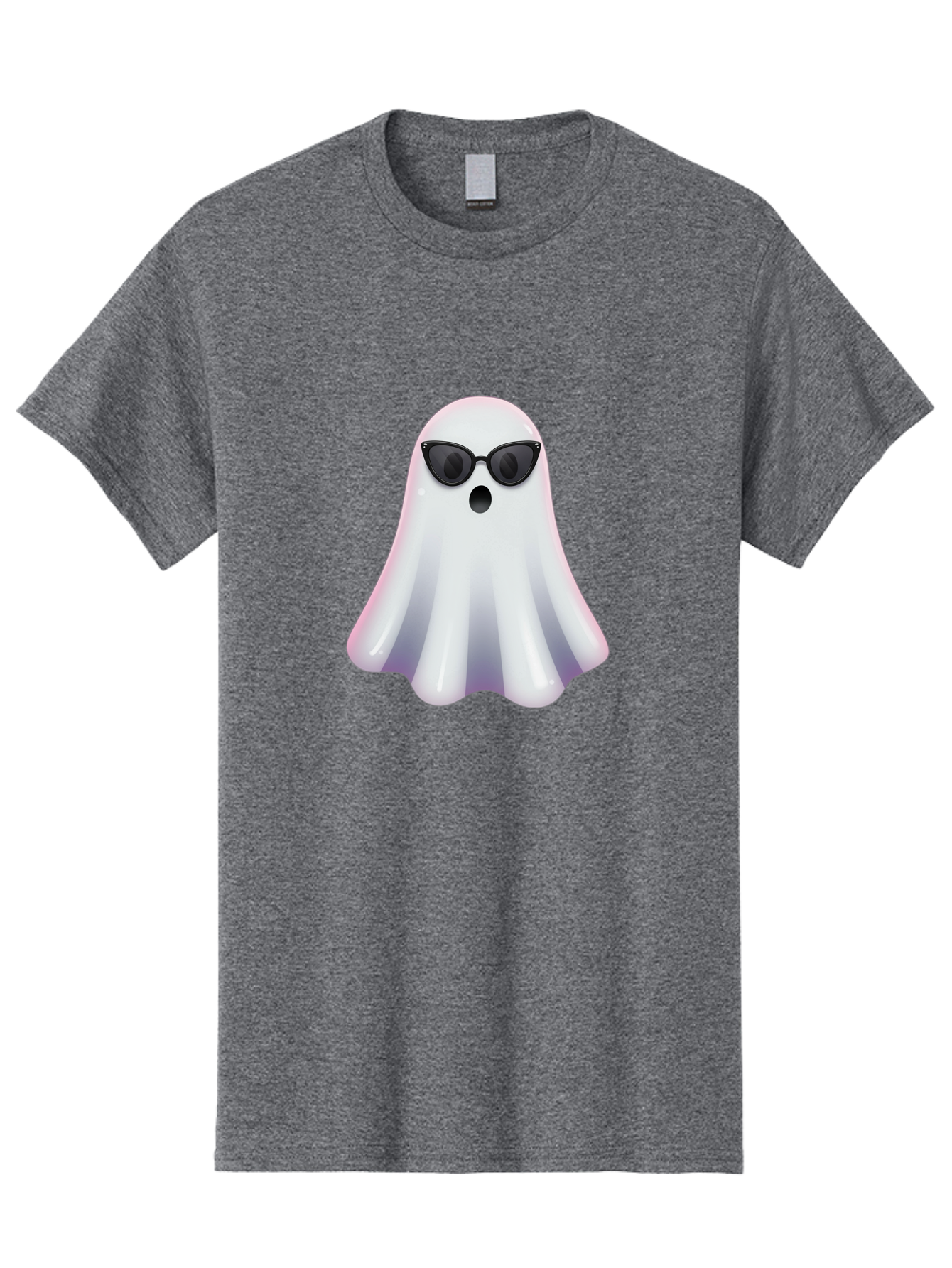 Ghost-Wearing-Sunglasses-1 Men'S Graphic Tee, 100% Cotton, Comfortable Casual Summer Wear, Machine Washable, Vintage Camera, Old Camera, Antique Camera, Black Camera, Classic Photography, Photography Equipment, Nostalgic Device, Film Camera, Bak673