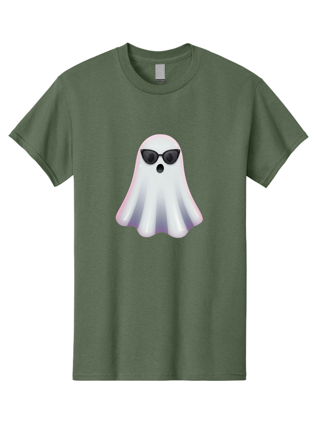 Ghost-Wearing-Sunglasses-1 Men'S Graphic Tee, 100% Cotton, Comfortable Casual Summer Wear, Machine Washable, Vintage Camera, Old Camera, Antique Camera, Black Camera, Classic Photography, Photography Equipment, Nostalgic Device, Film Camera, Bak673