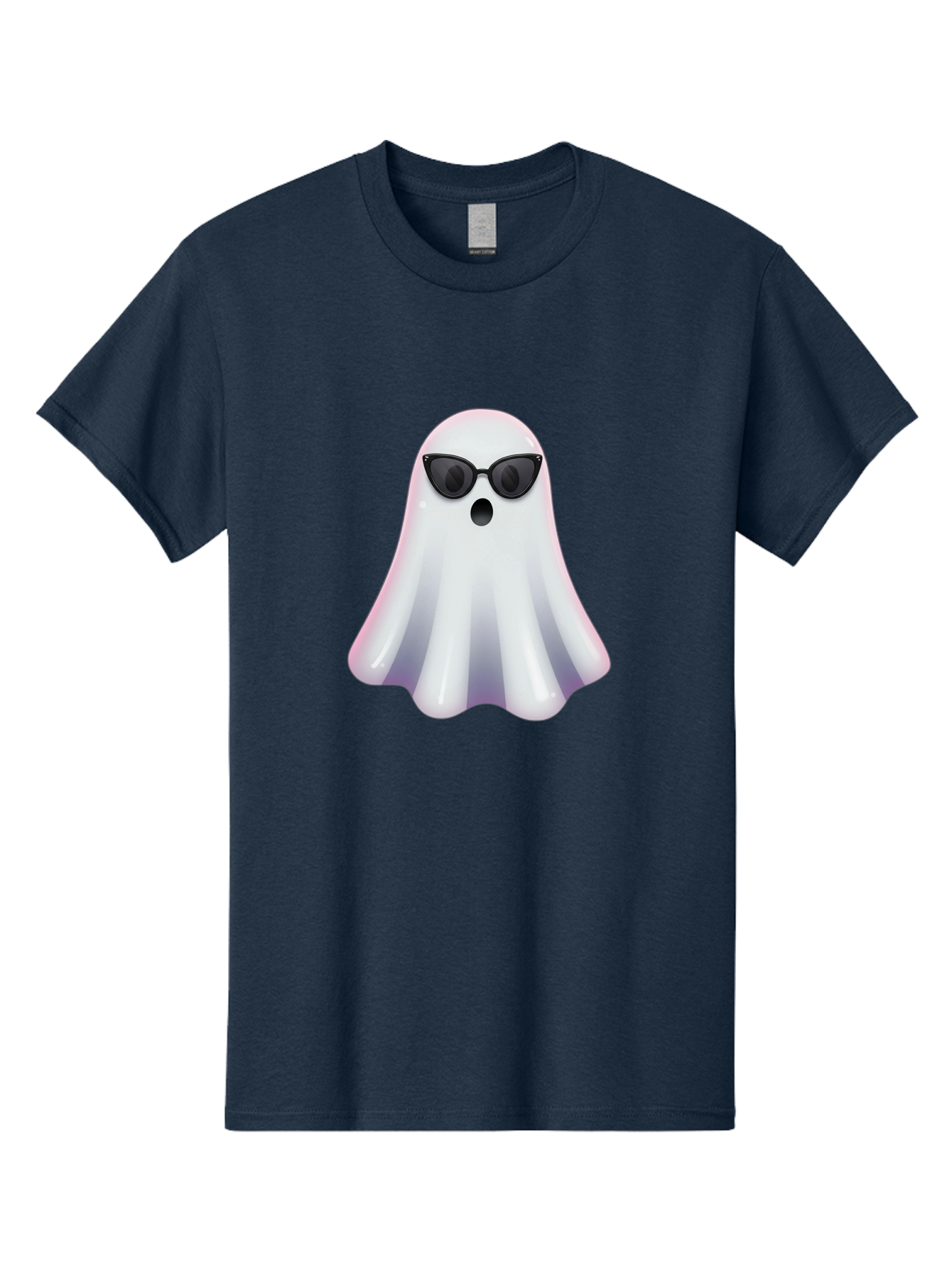 Ghost-Wearing-Sunglasses-1 Men'S Graphic Tee, 100% Cotton, Comfortable Casual Summer Wear, Machine Washable, Vintage Camera, Old Camera, Antique Camera, Black Camera, Classic Photography, Photography Equipment, Nostalgic Device, Film Camera, Bak673