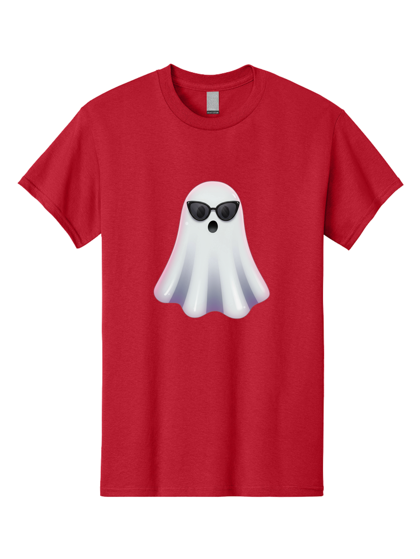 Ghost-Wearing-Sunglasses-1 Men'S Graphic Tee, 100% Cotton, Comfortable Casual Summer Wear, Machine Washable, Vintage Camera, Old Camera, Antique Camera, Black Camera, Classic Photography, Photography Equipment, Nostalgic Device, Film Camera, Bak673