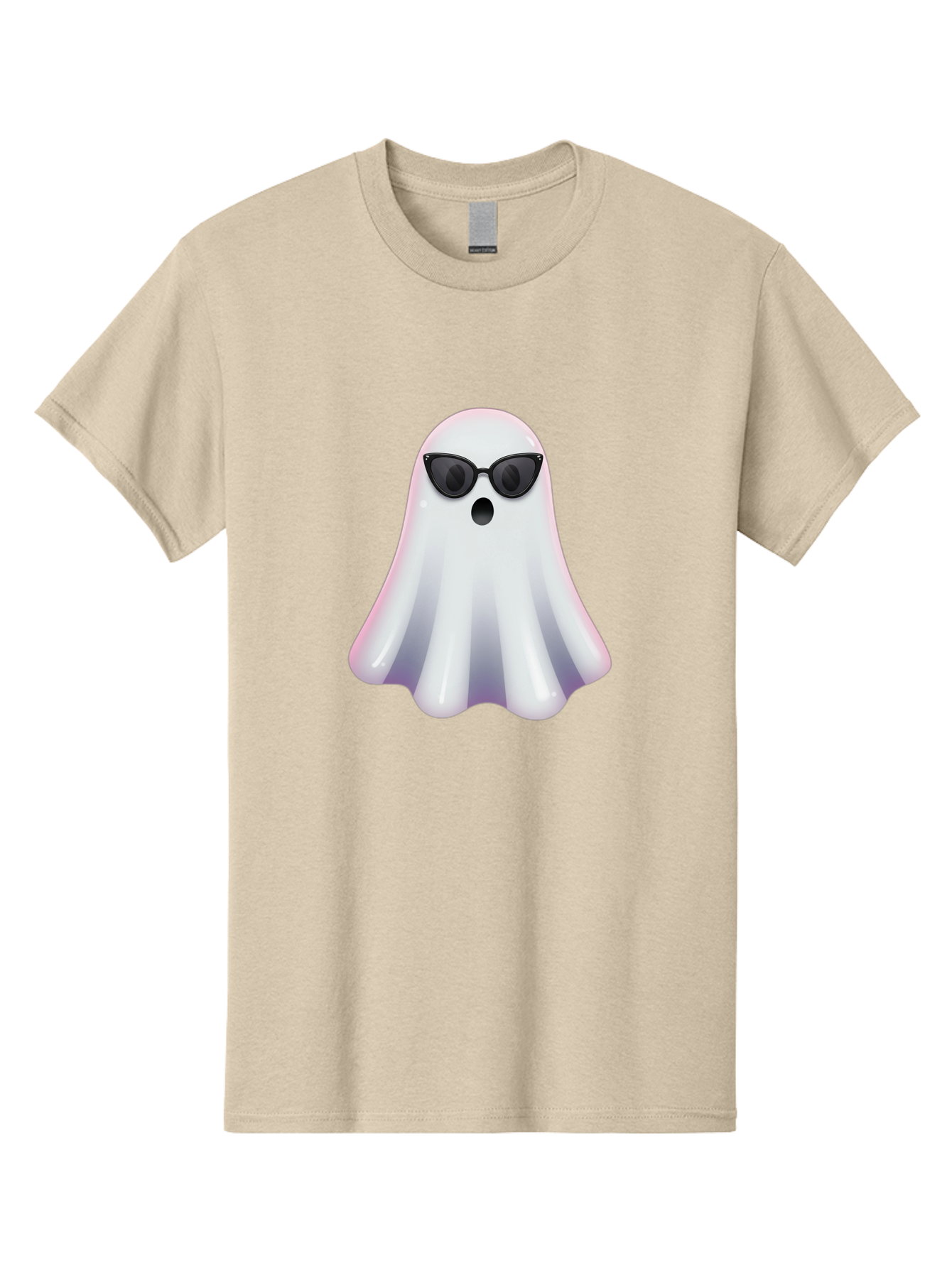 Ghost-Wearing-Sunglasses-1 Men'S Graphic Tee, 100% Cotton, Comfortable Casual Summer Wear, Machine Washable, Vintage Camera, Old Camera, Antique Camera, Black Camera, Classic Photography, Photography Equipment, Nostalgic Device, Film Camera, Bak673