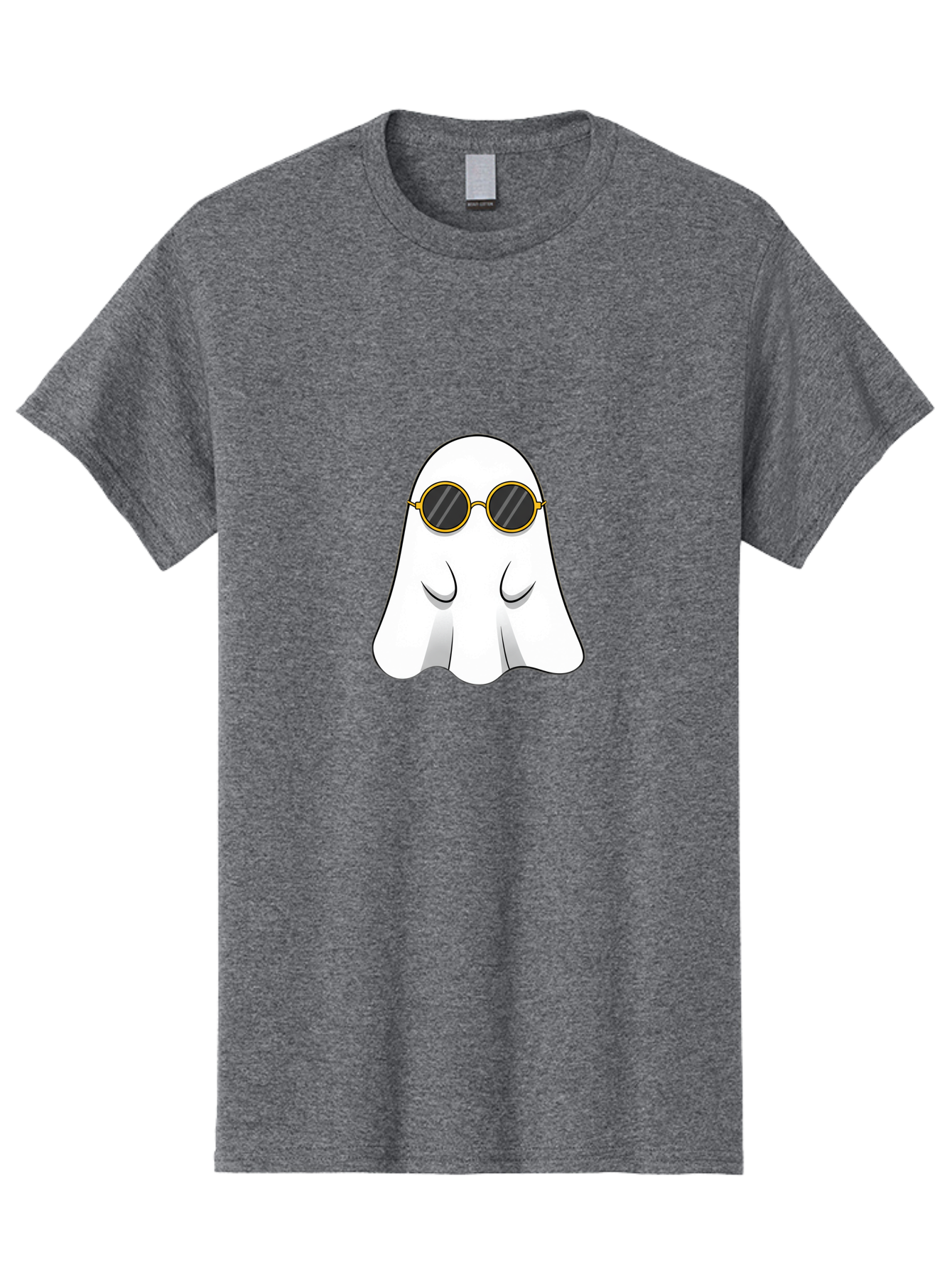 Ghost-Wearing-Sunglasses-2 Men'S Graphic Tee, 100% Cotton, Comfortable Casual Summer Wear, Machine Washable, Vintage Camera, Old Camera, Antique Camera, Black Camera, Classic Photography, Photography Equipment, Nostalgic Device, Film Camera, Bak674