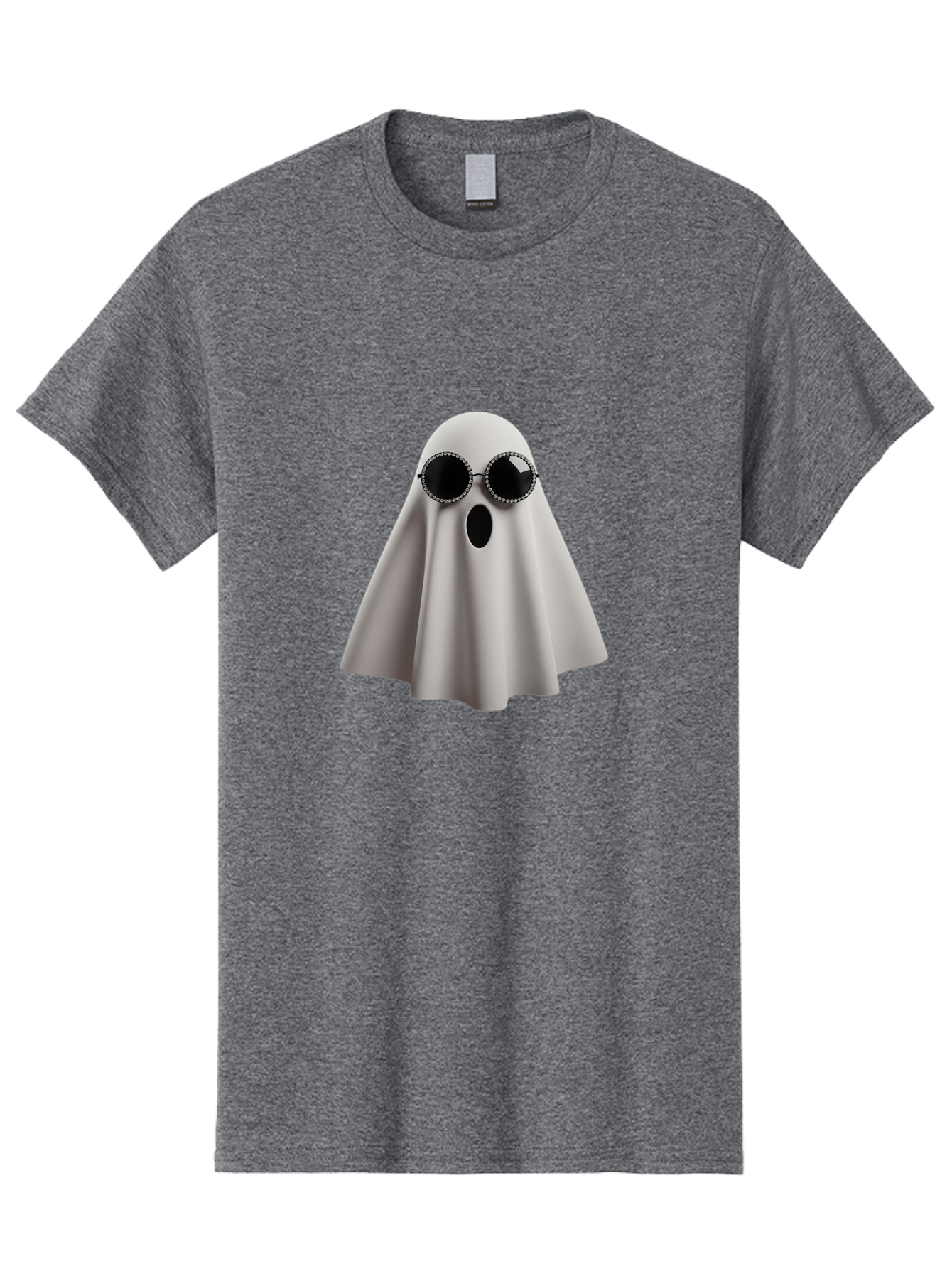 Ghost-Wearing-Sunglasses-3 Men'S Graphic Tee, 100% Cotton, Comfortable Casual Summer Wear, Machine Washable, Vintage Camera, Old Camera, Antique Camera, Black Camera, Classic Photography, Photography Equipment, Nostalgic Device, Film Camera, Bak675