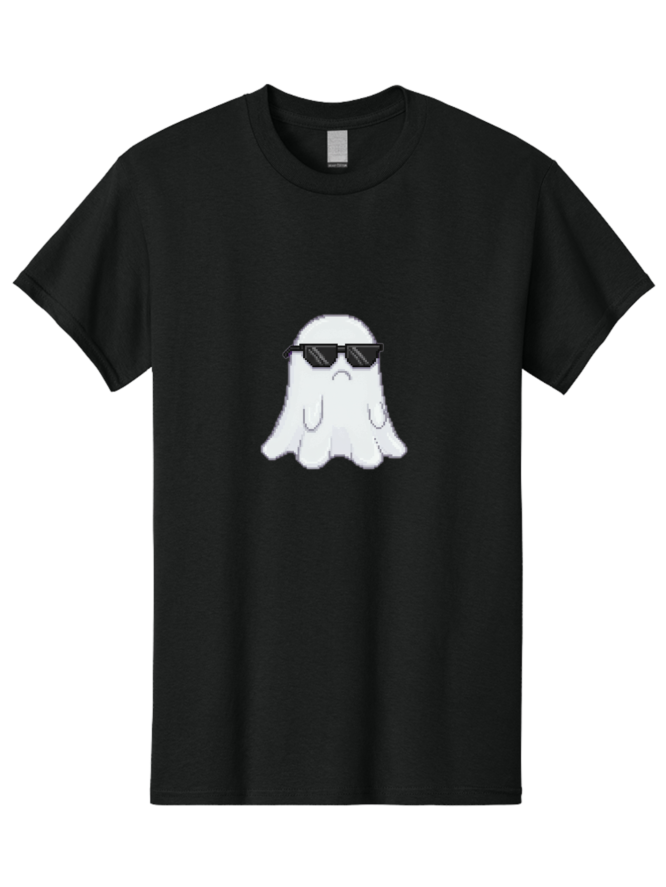 Ghost-Wearing-Sunglasses-4 Men'S Graphic Tee, 100% Cotton, Comfortable Casual Summer Wear, Machine Washable, Vintage Camera, Old Camera, Antique Camera, Black Camera, Classic Photography, Photography Equipment, Nostalgic Device, Film Camera, Bak676