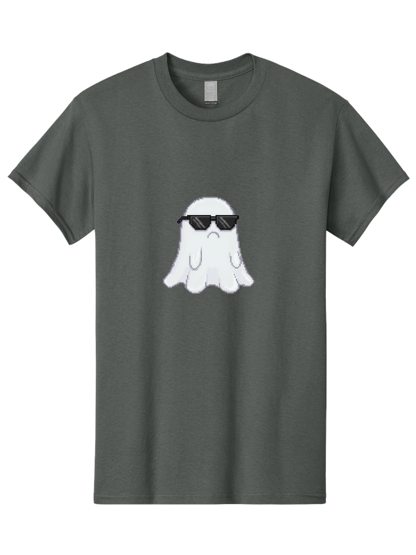 Ghost-Wearing-Sunglasses-4 Men'S Graphic Tee, 100% Cotton, Comfortable Casual Summer Wear, Machine Washable, Vintage Camera, Old Camera, Antique Camera, Black Camera, Classic Photography, Photography Equipment, Nostalgic Device, Film Camera, Bak676