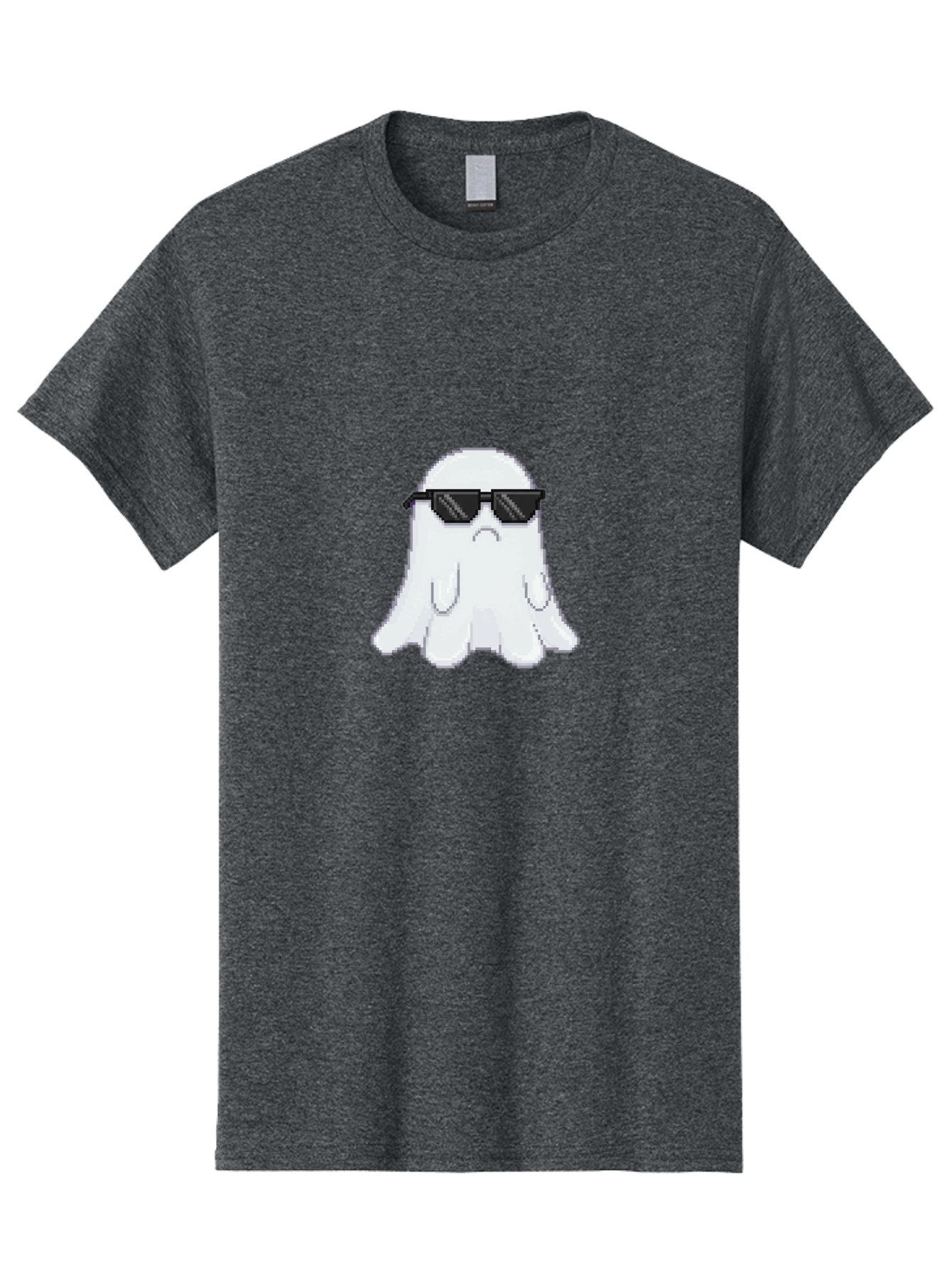 Ghost-Wearing-Sunglasses-4 Men'S Graphic Tee, 100% Cotton, Comfortable Casual Summer Wear, Machine Washable, Vintage Camera, Old Camera, Antique Camera, Black Camera, Classic Photography, Photography Equipment, Nostalgic Device, Film Camera, Bak676
