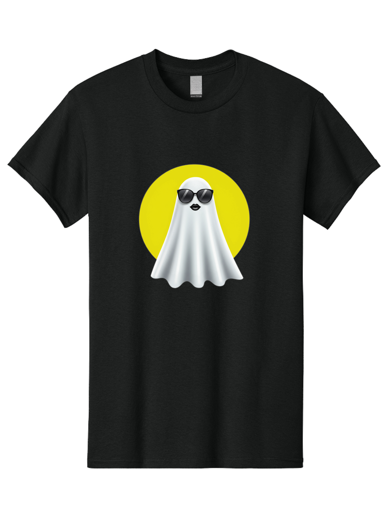 Ghost-With-Sunglasses-3 Men'S Graphic Tee, 100% Cotton, Comfortable Casual Summer Wear, Machine Washable, Vintage Camera, Old Camera, Antique Camera, Black Camera, Classic Photography, Photography Equipment, Nostalgic Device, Film Camera, Bak681