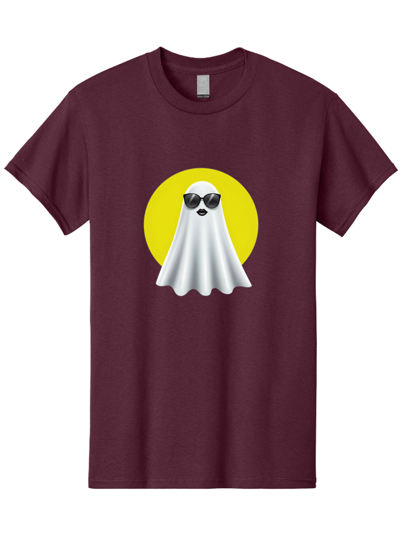 Ghost-With-Sunglasses-3 Men'S Graphic Tee, 100% Cotton, Comfortable Casual Summer Wear, Machine Washable, Vintage Camera, Old Camera, Antique Camera, Black Camera, Classic Photography, Photography Equipment, Nostalgic Device, Film Camera, Bak681