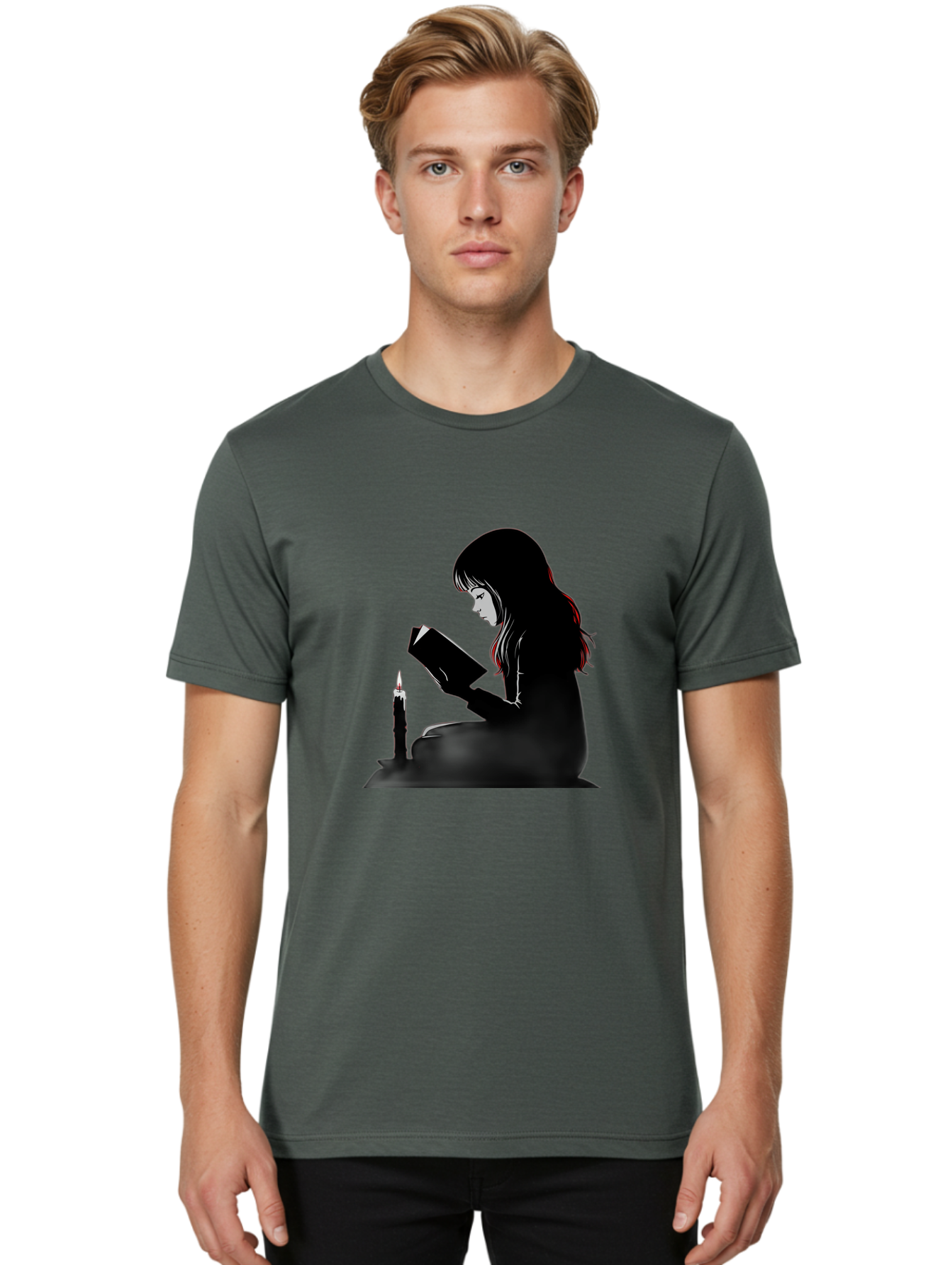 Girl-Reading Men'S Graphic Tee, 100% Cotton, Comfortable Casual Summer Wear, Machine Washable, Vintage Camera, Old Camera, Antique Camera, Black Camera, Classic Photography, Photography Equipment, Nostalgic Device, Film Camera, Camera Art Bak690